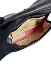 Gucci black leather bamboo daily tassel flap bag 370826520981