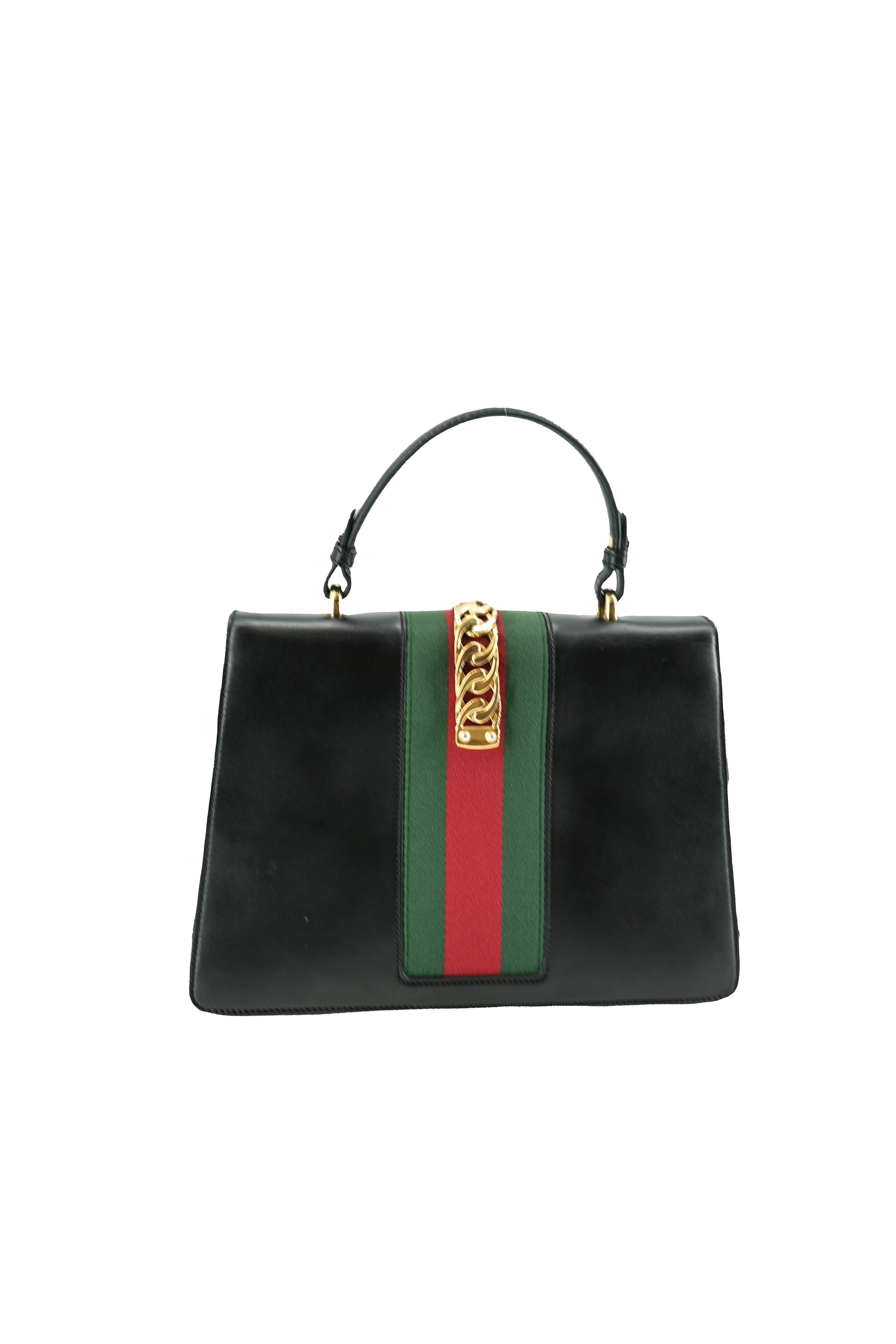 Gucci black Sylvie top handle 431663 493075