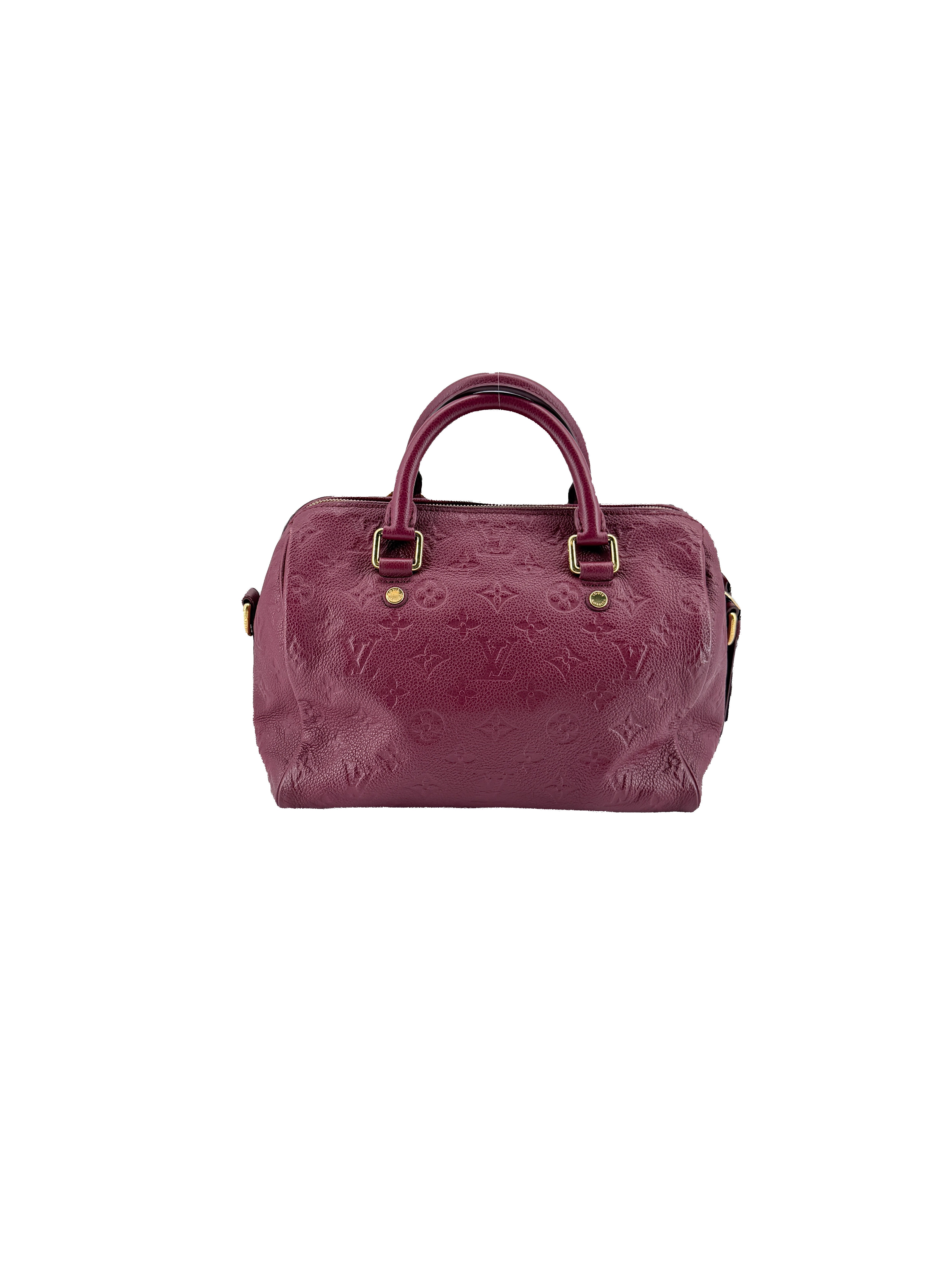 Louis Vuitton monogram empreinte Aurore Speedy 25 bandouliere SP3192