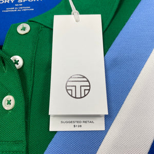 Tory Sport performance pique chevron polo size M NWT