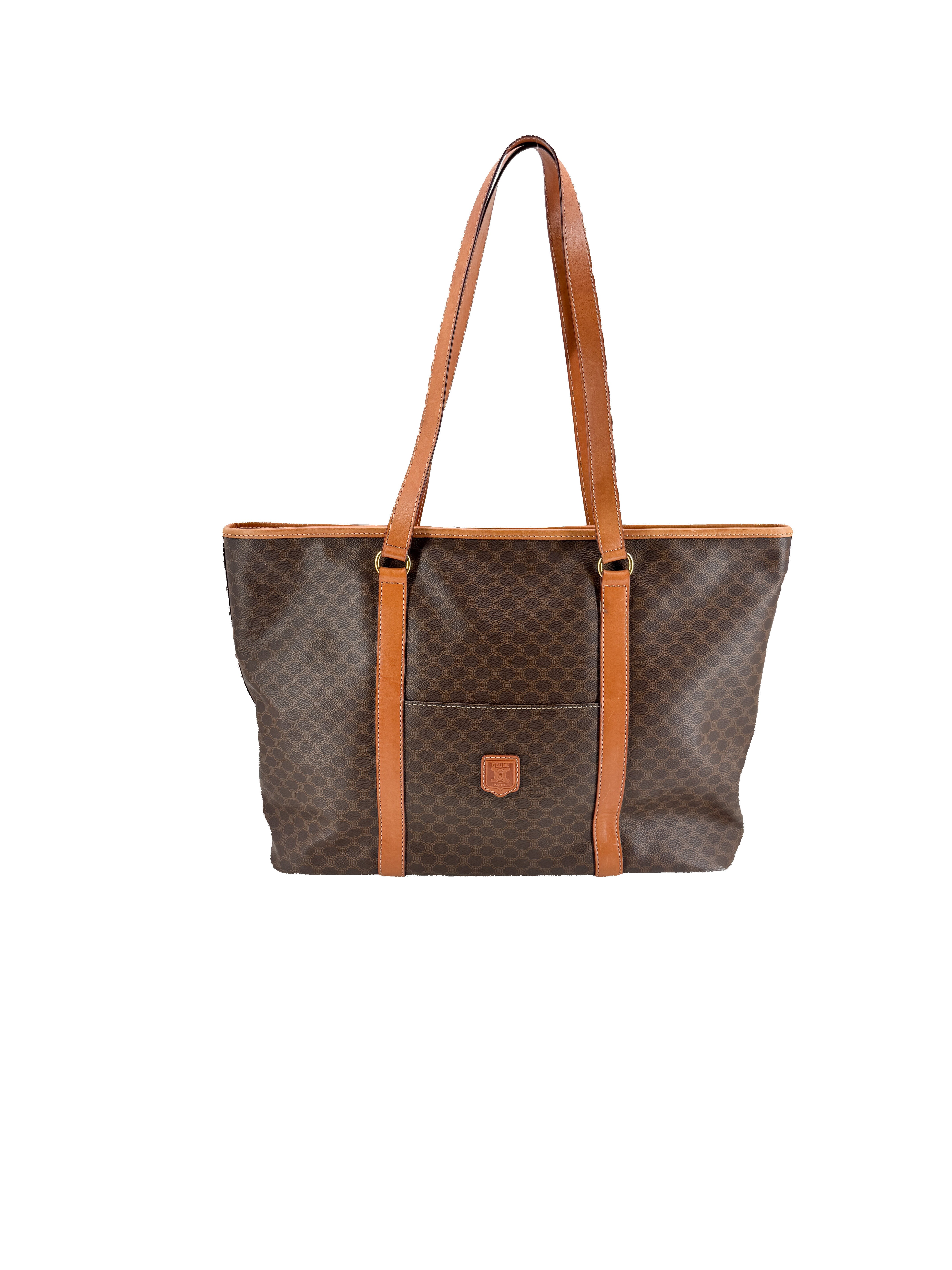 Celine brown vintage Macadam tote DM94