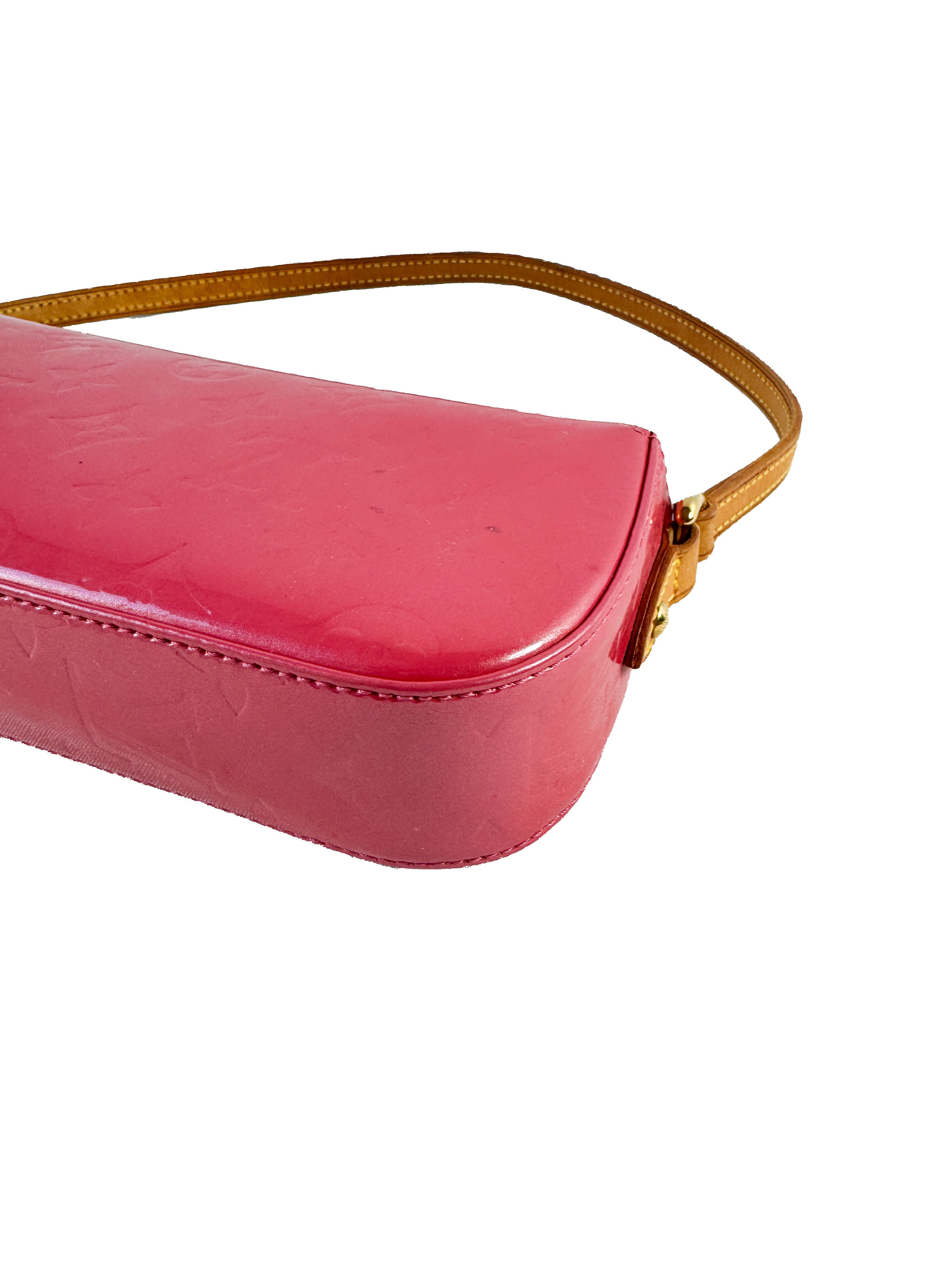 Louis Vuitton fuschia monogram vernis Malibu Street shoulder bag FL1025