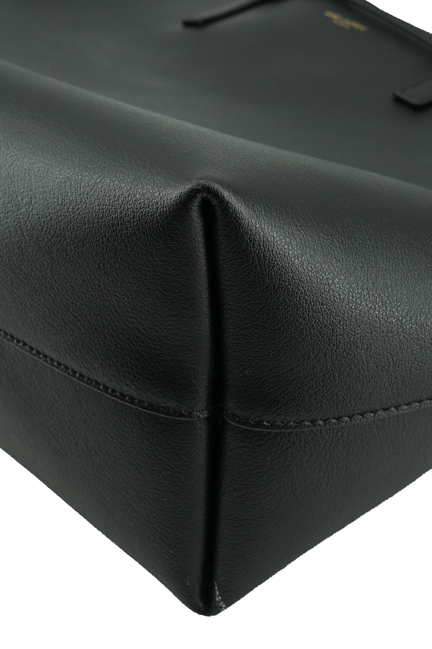 Saint Laurent black leather shopping tote TCT600281-0722