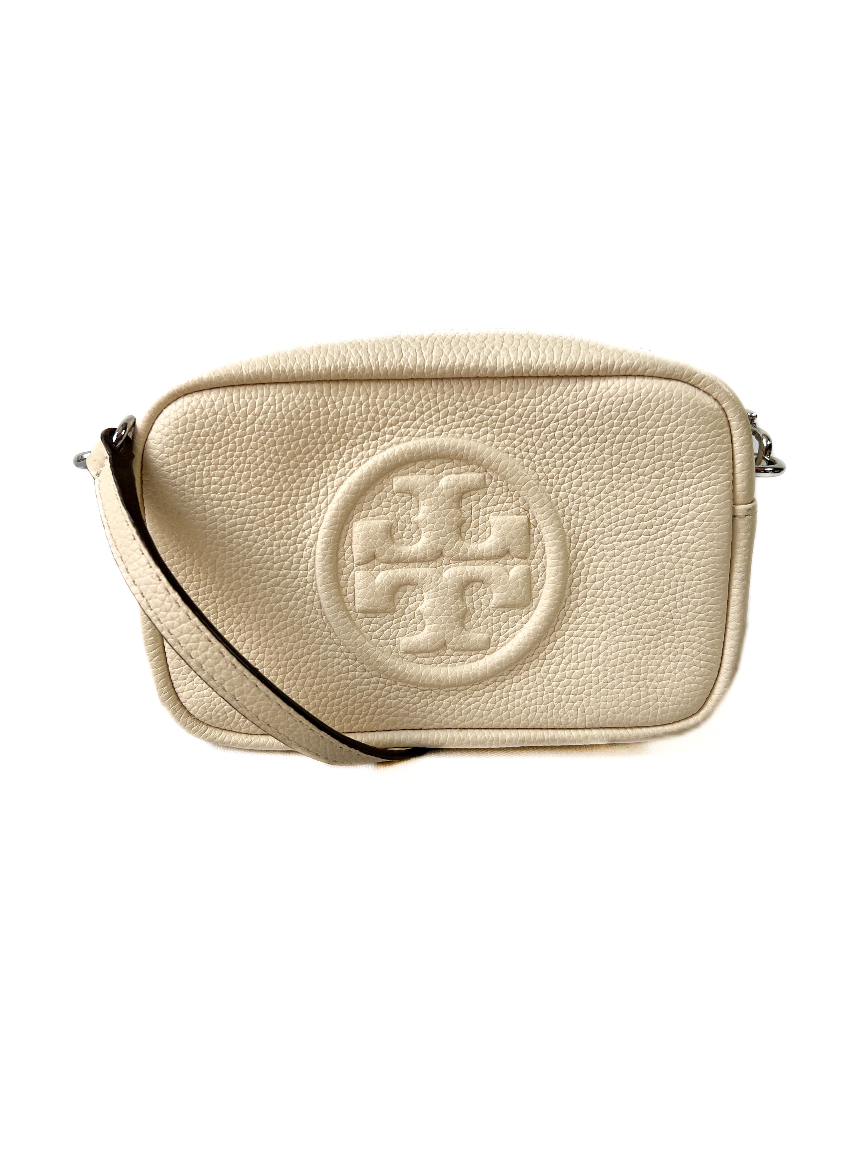 Tory Burch mini Perry cream leather crossbody