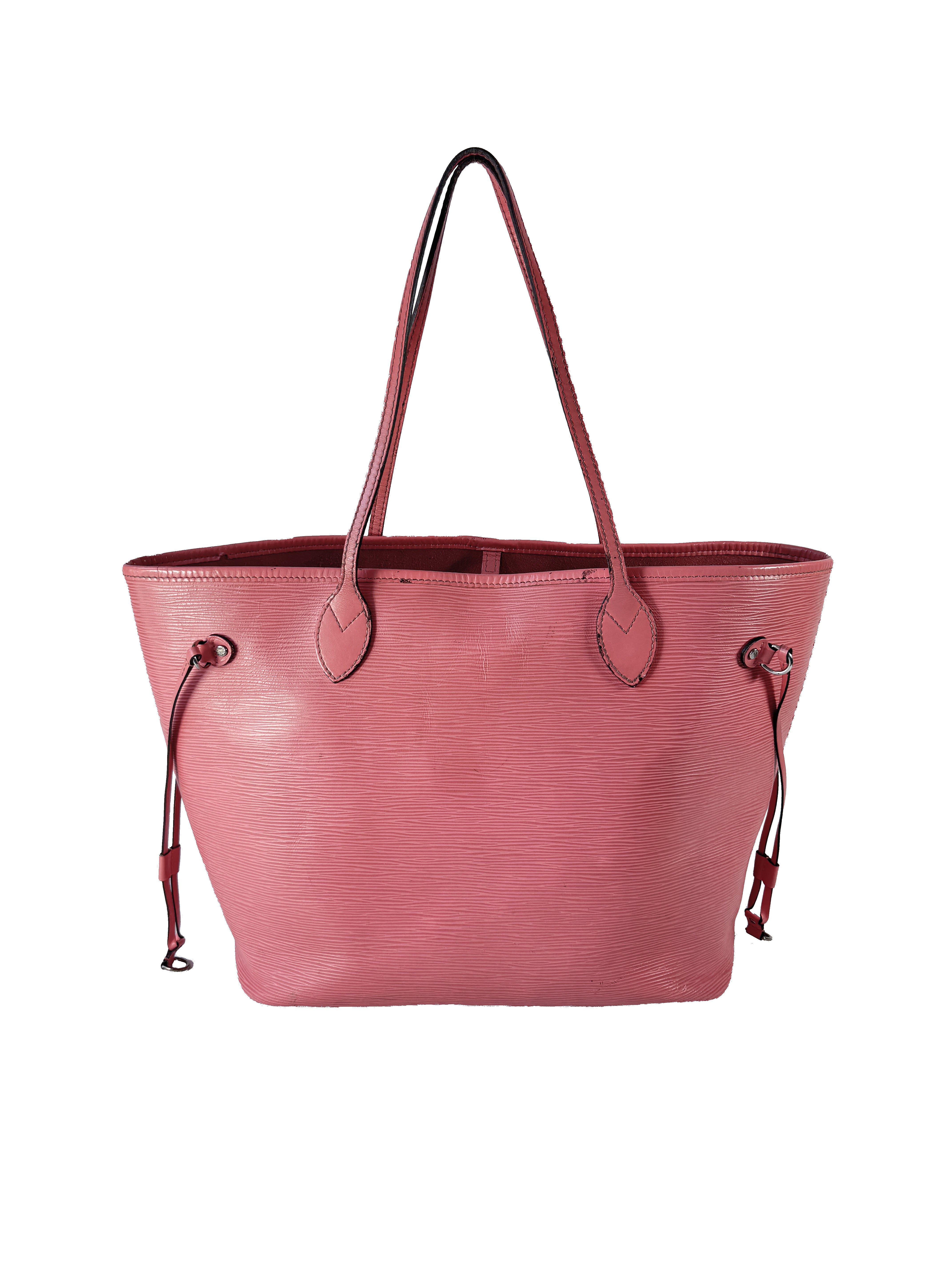 Louis Vuitton coral pink epi Neverfull MM SR0174 **as is**