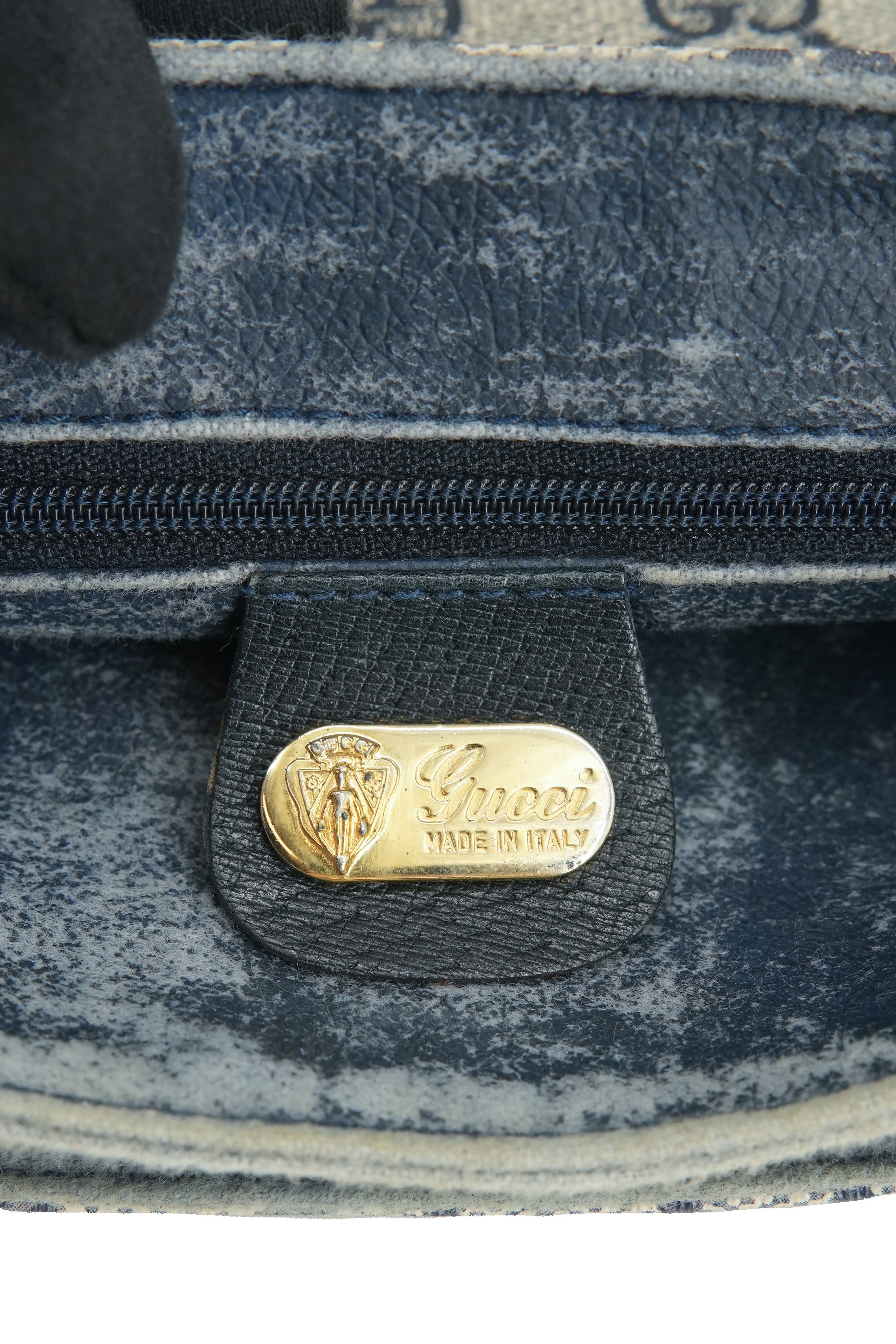 Gucci navy gray GG shoulder bag 007-105-5548