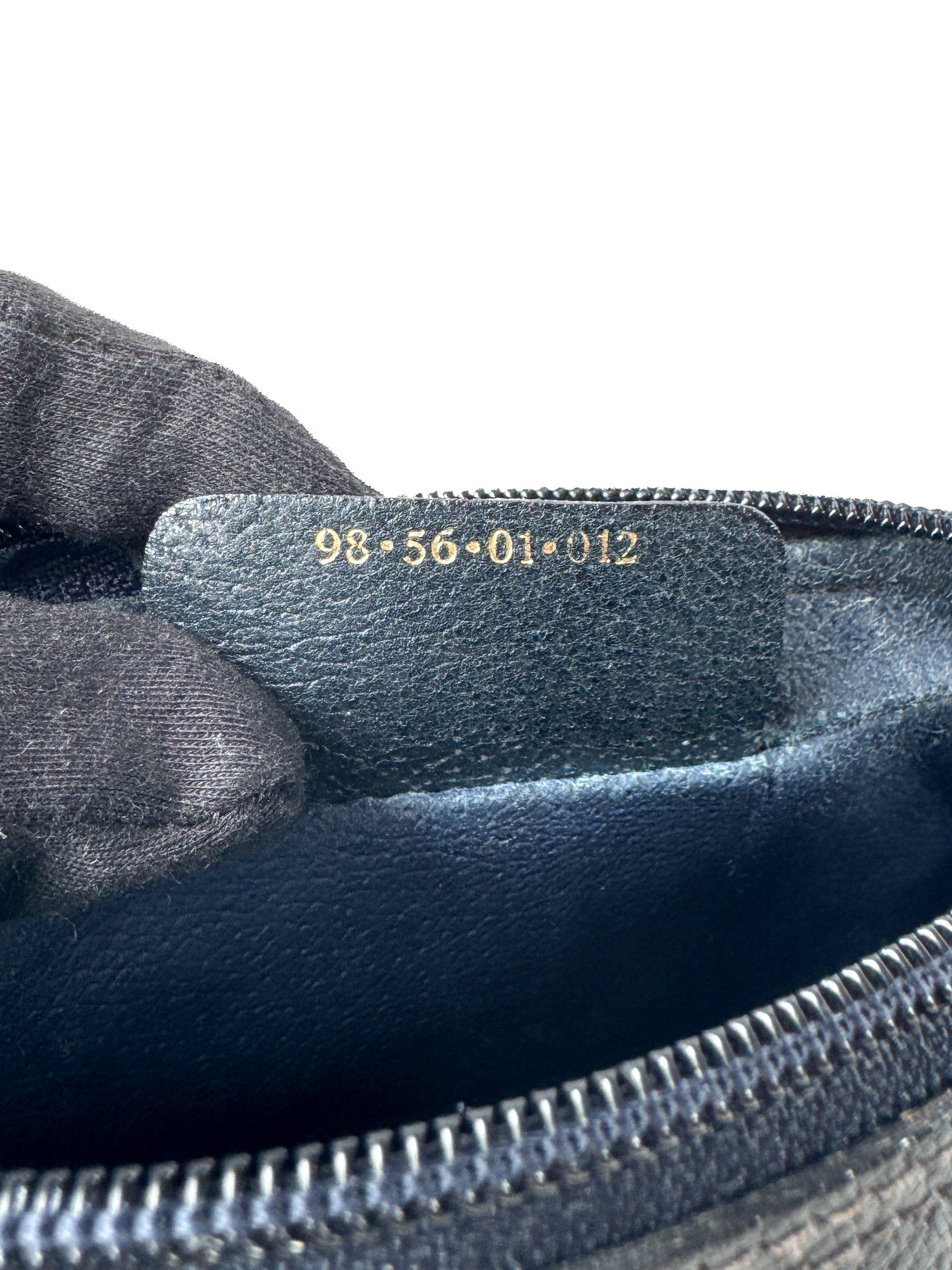 Gucci GG supreme sherry line vintage navy pouch 98.56.01.012