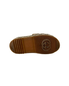 Gucci brown signature cloth slides size 37 BOX