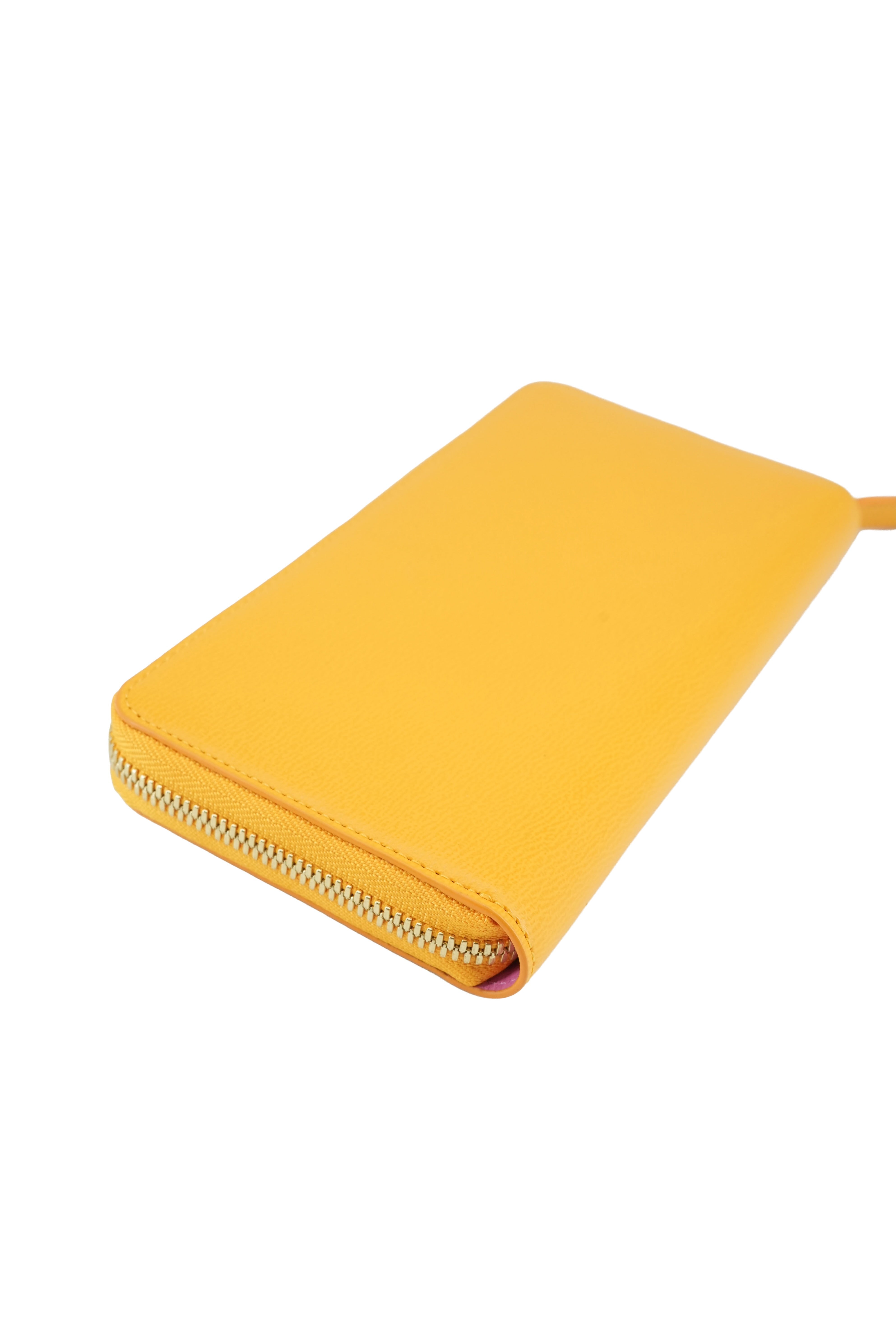 MCM yellow Mina long wallet BOX
