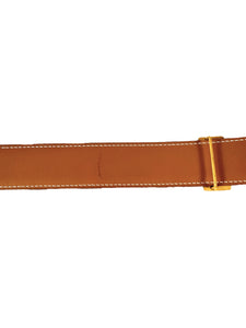 Hermès constance black/brown leather belt