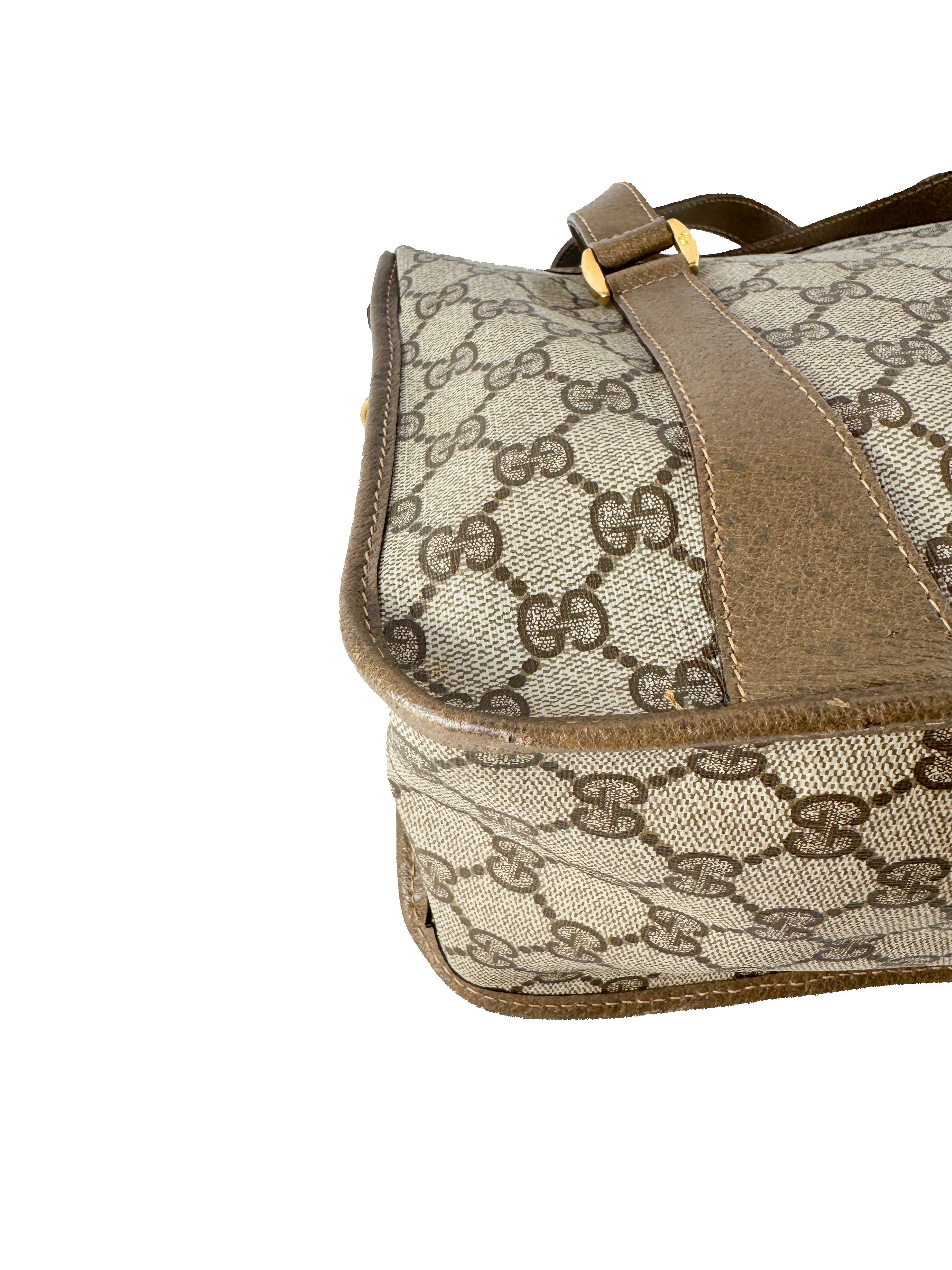 Gucci brown vintage Sherry line tote 4102039