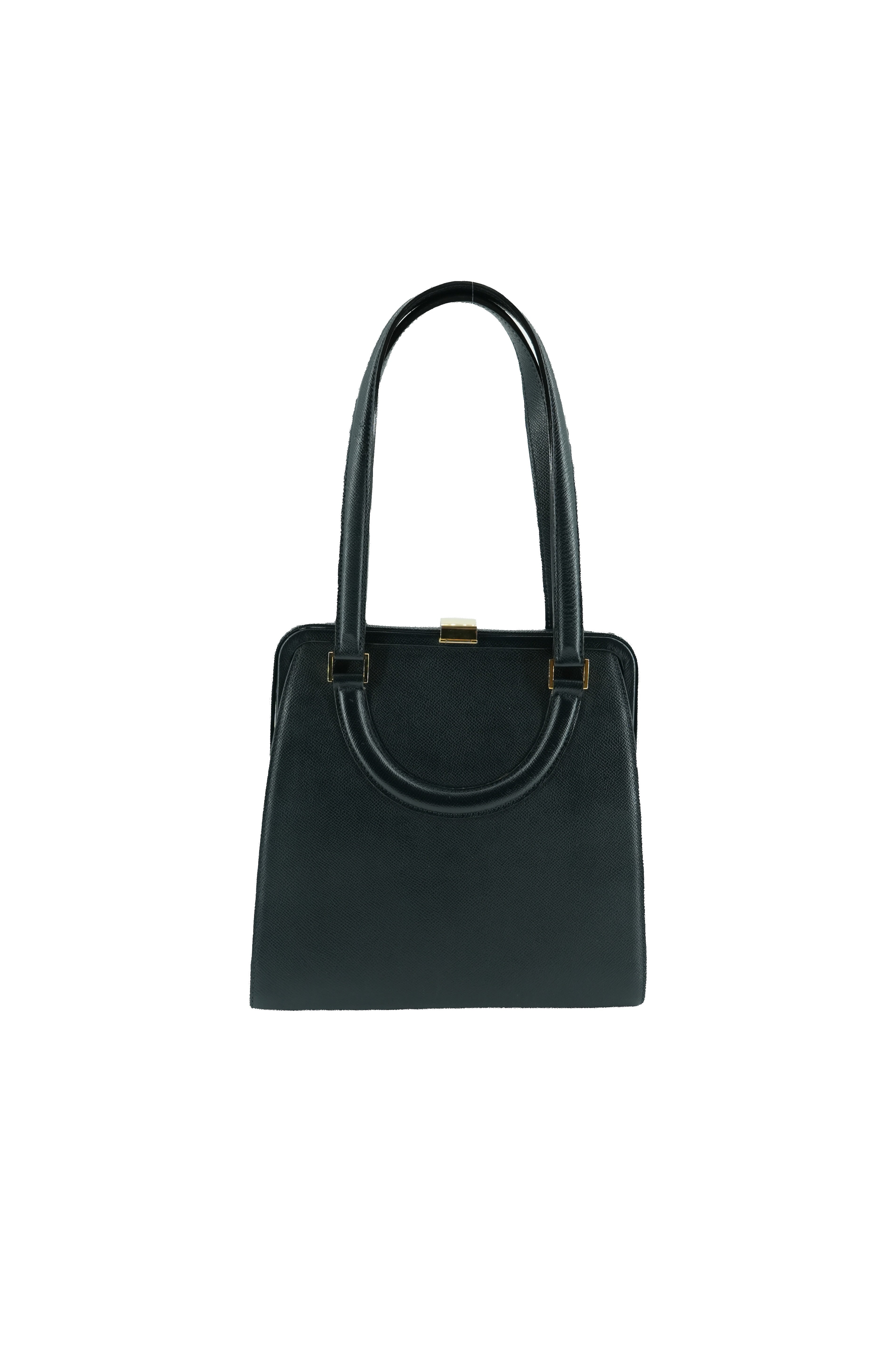 Bally navy vintage leather shoulder bag 3227/97