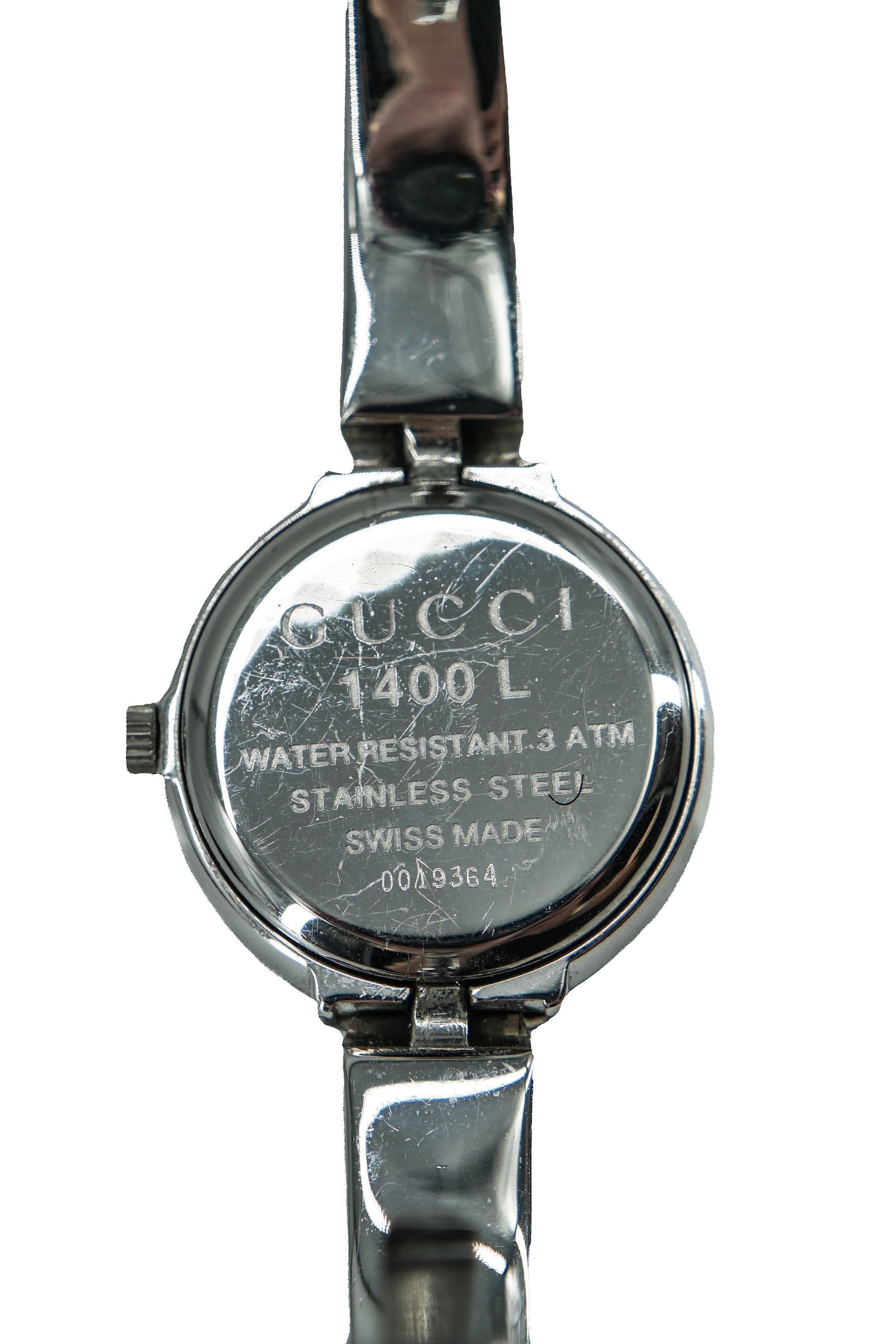 Gucci silver tone watch 1400L 0049364