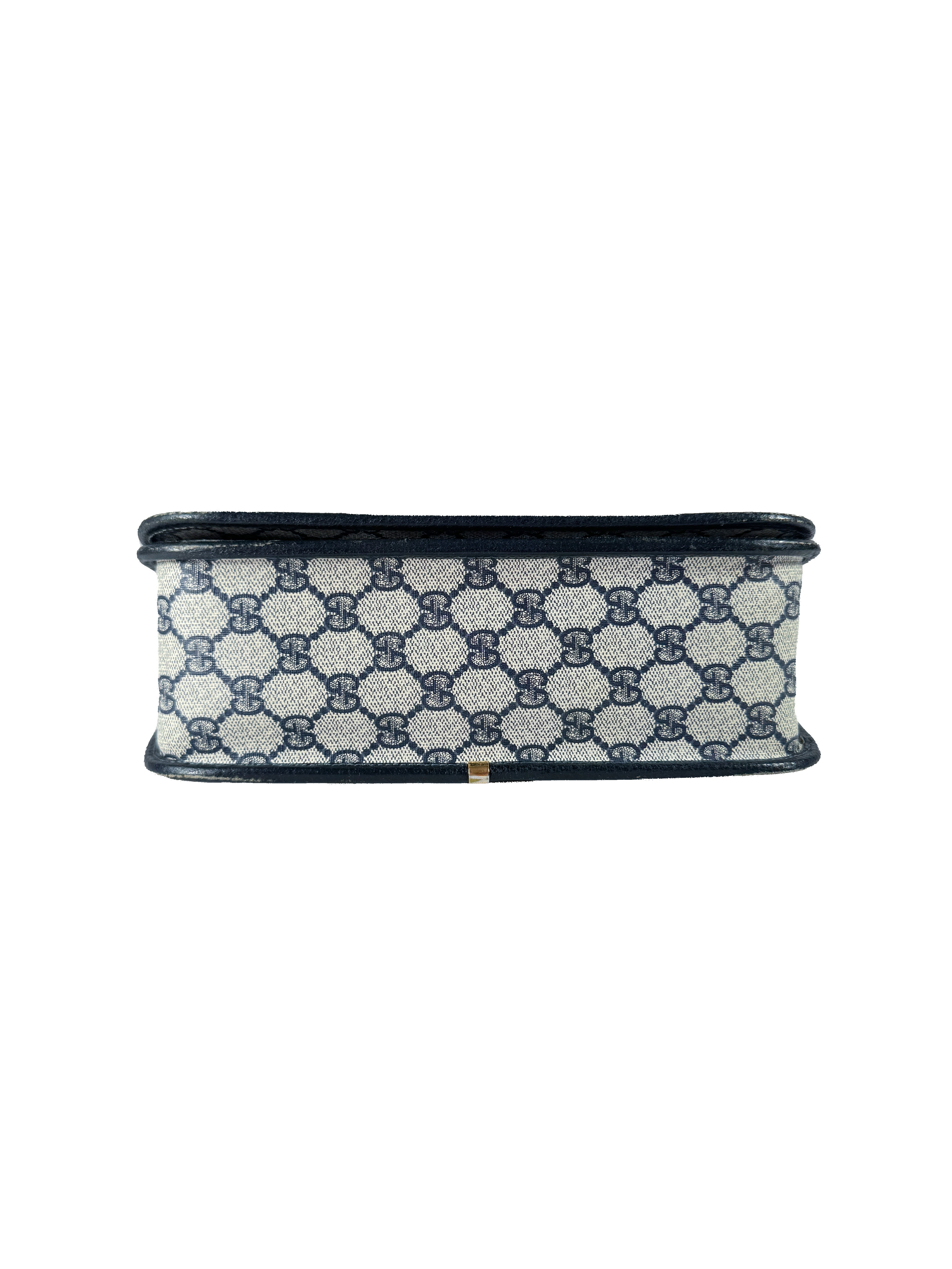 Gucci navy GG vintage sherry line crossbody 001.904.0915