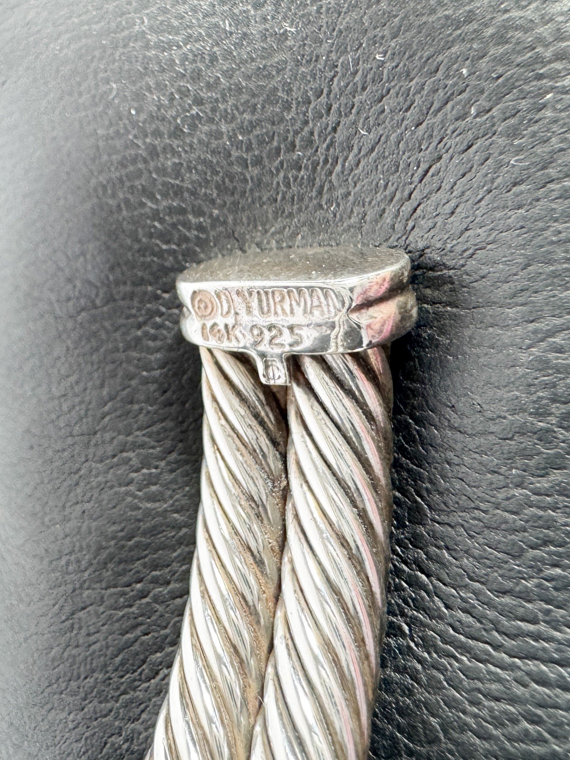 David Yurman double cable X motiff bracelet