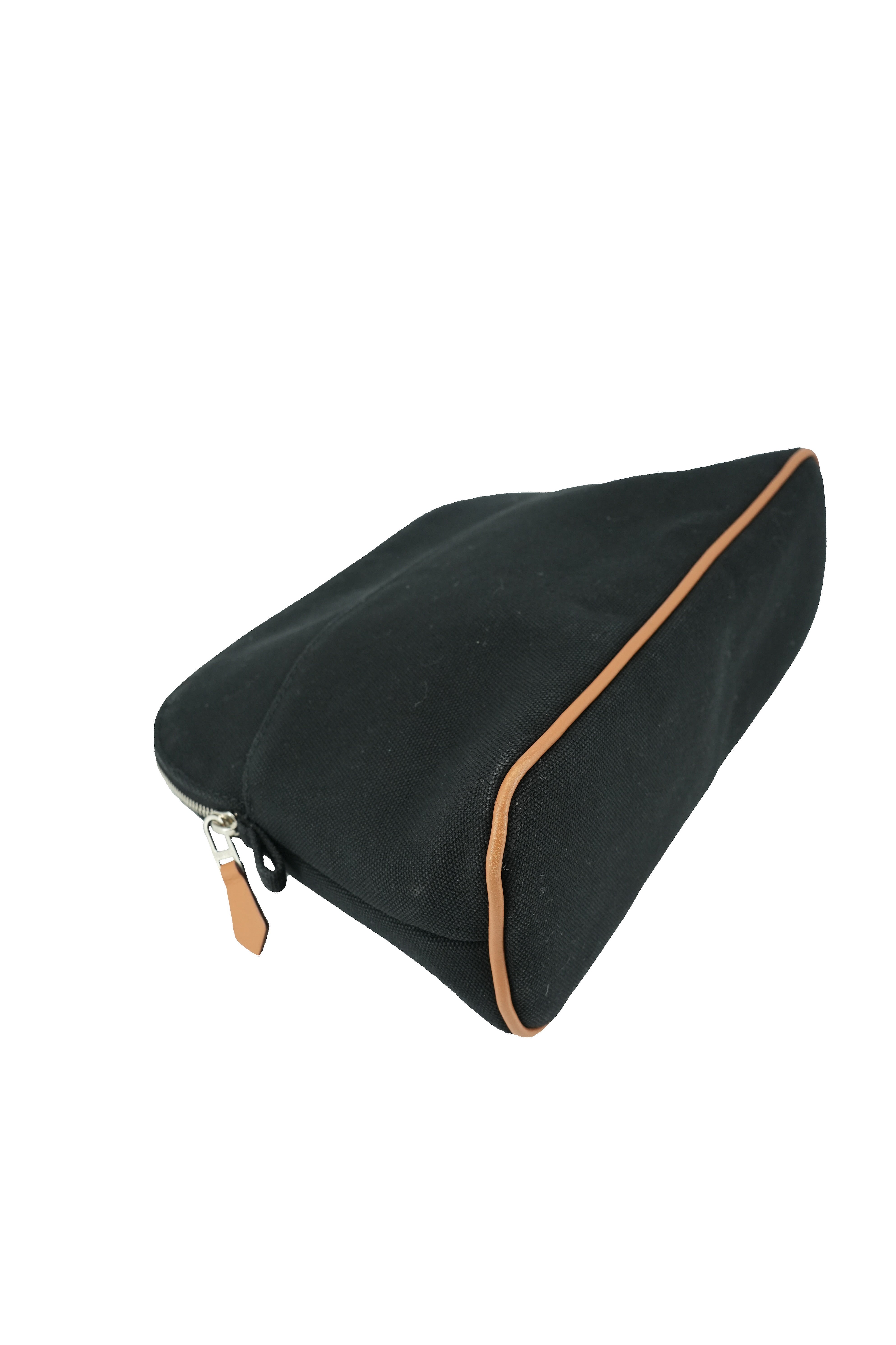 Hermès black Bolide medium zip pouch