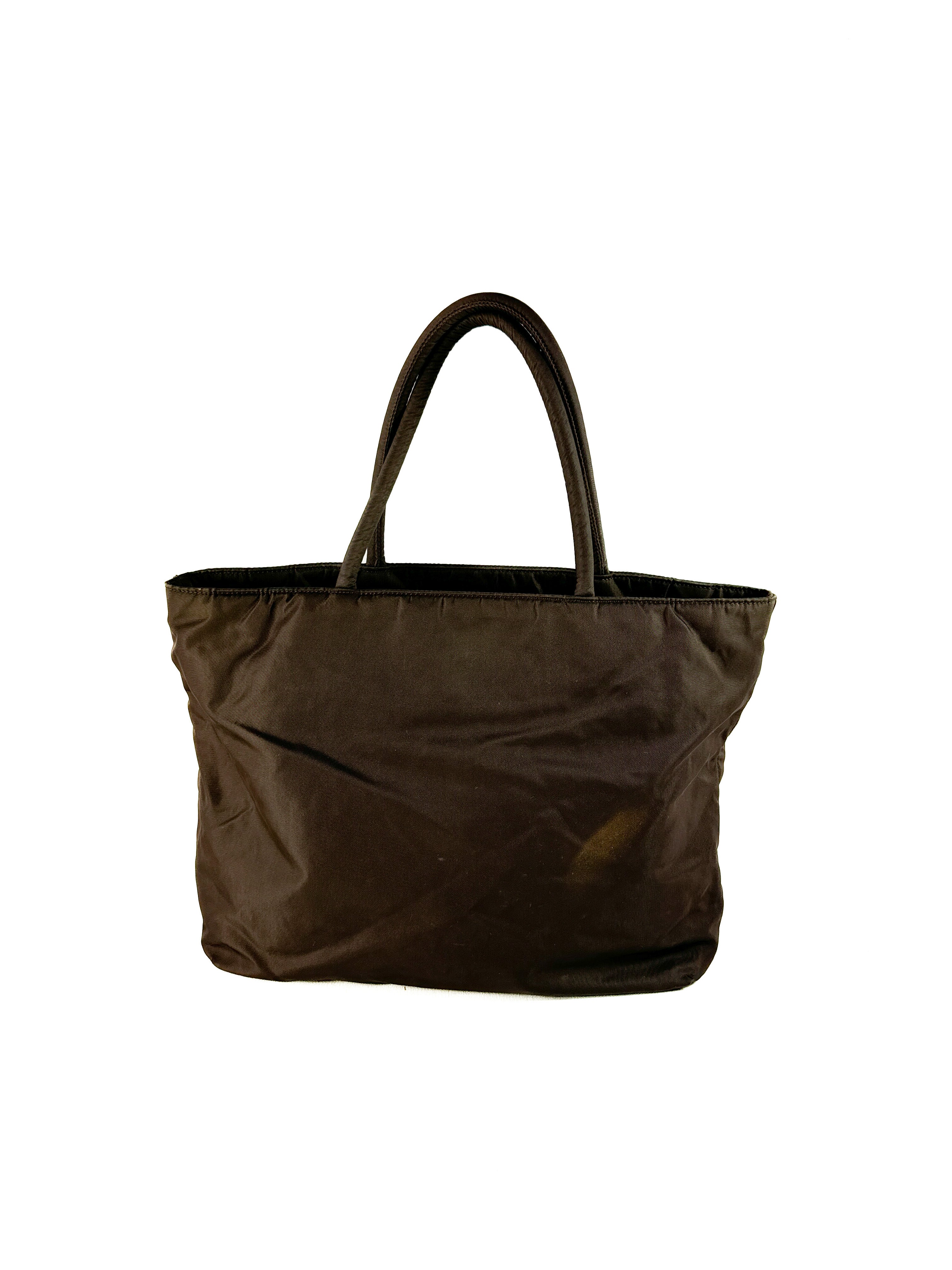 Prada brown nylon tote **as is**