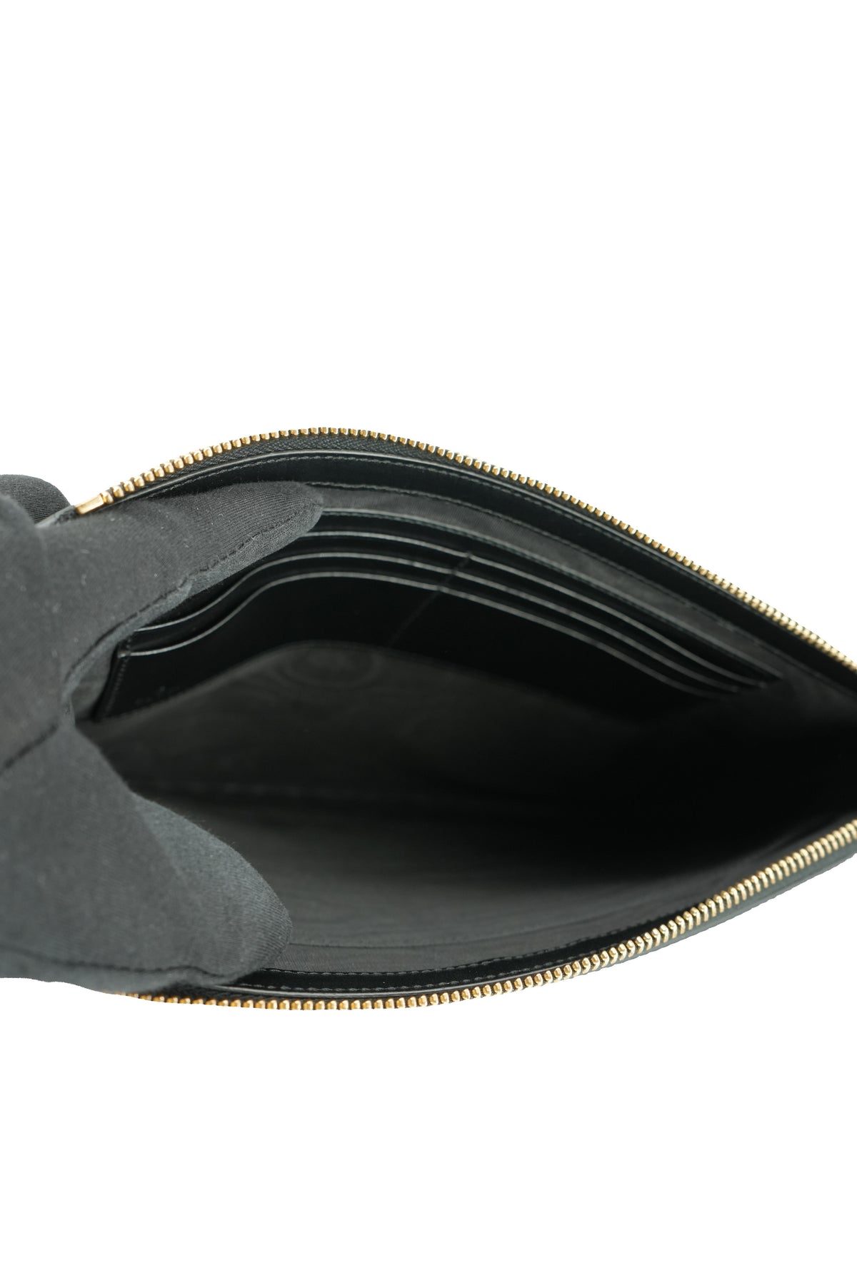 Gucci black leather large wristlet 547615-496035