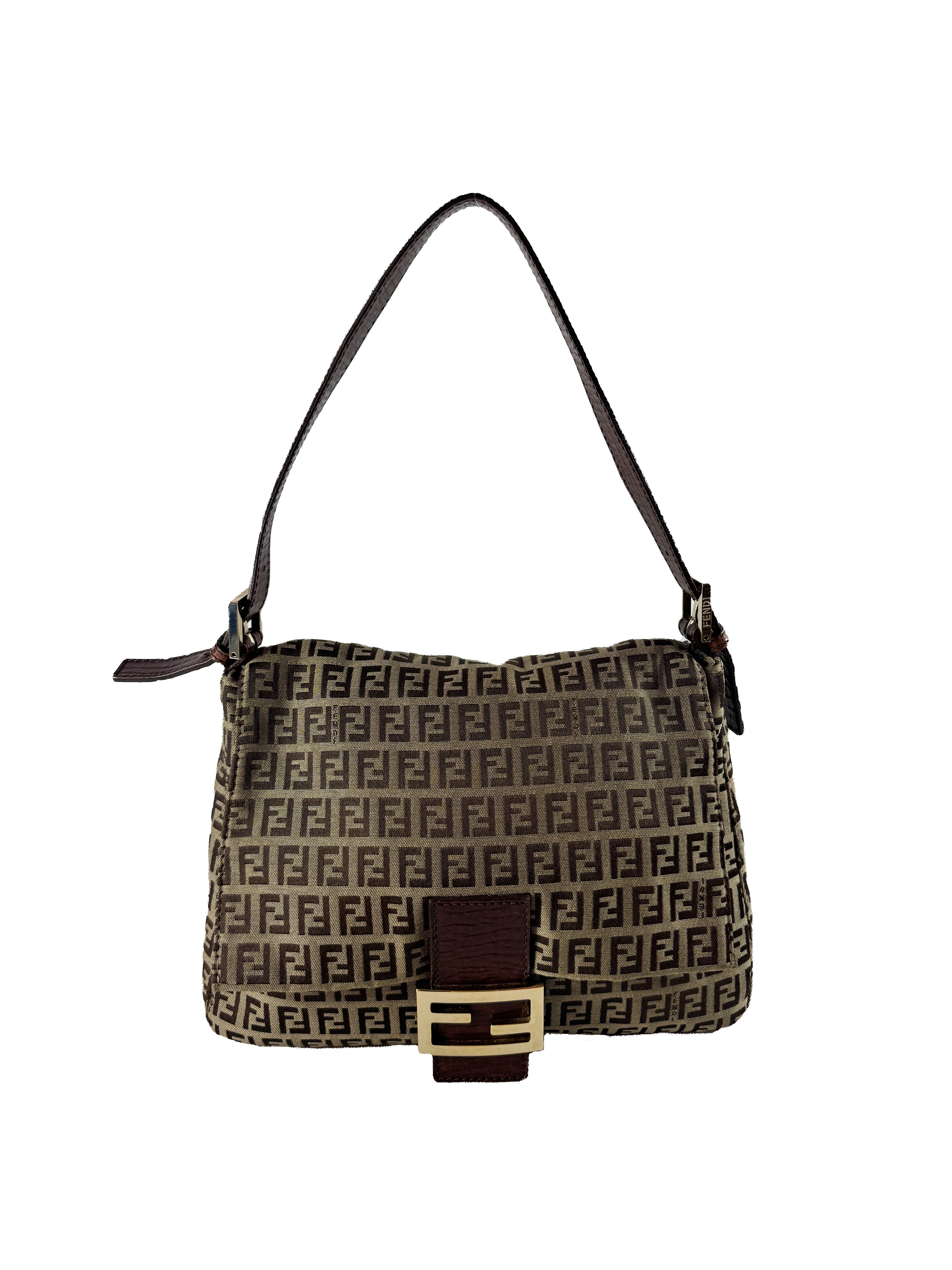 Fendi Zucchino Mama Baguette shoulder bag