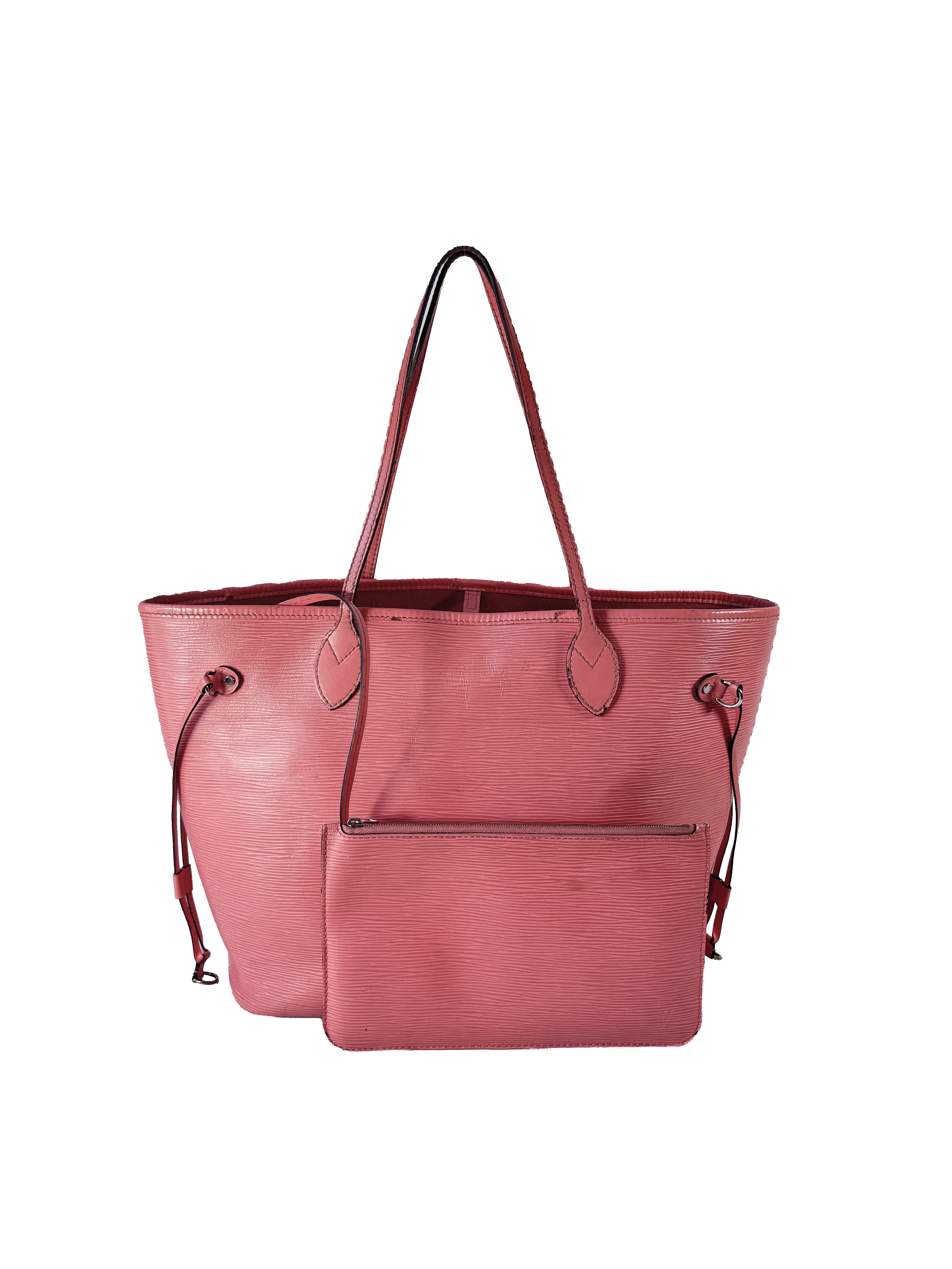 Louis Vuitton coral pink epi Neverfull MM SR0174 **as is**