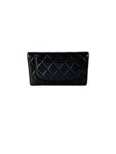 Chanel black lambskin flap full wallet 20072165