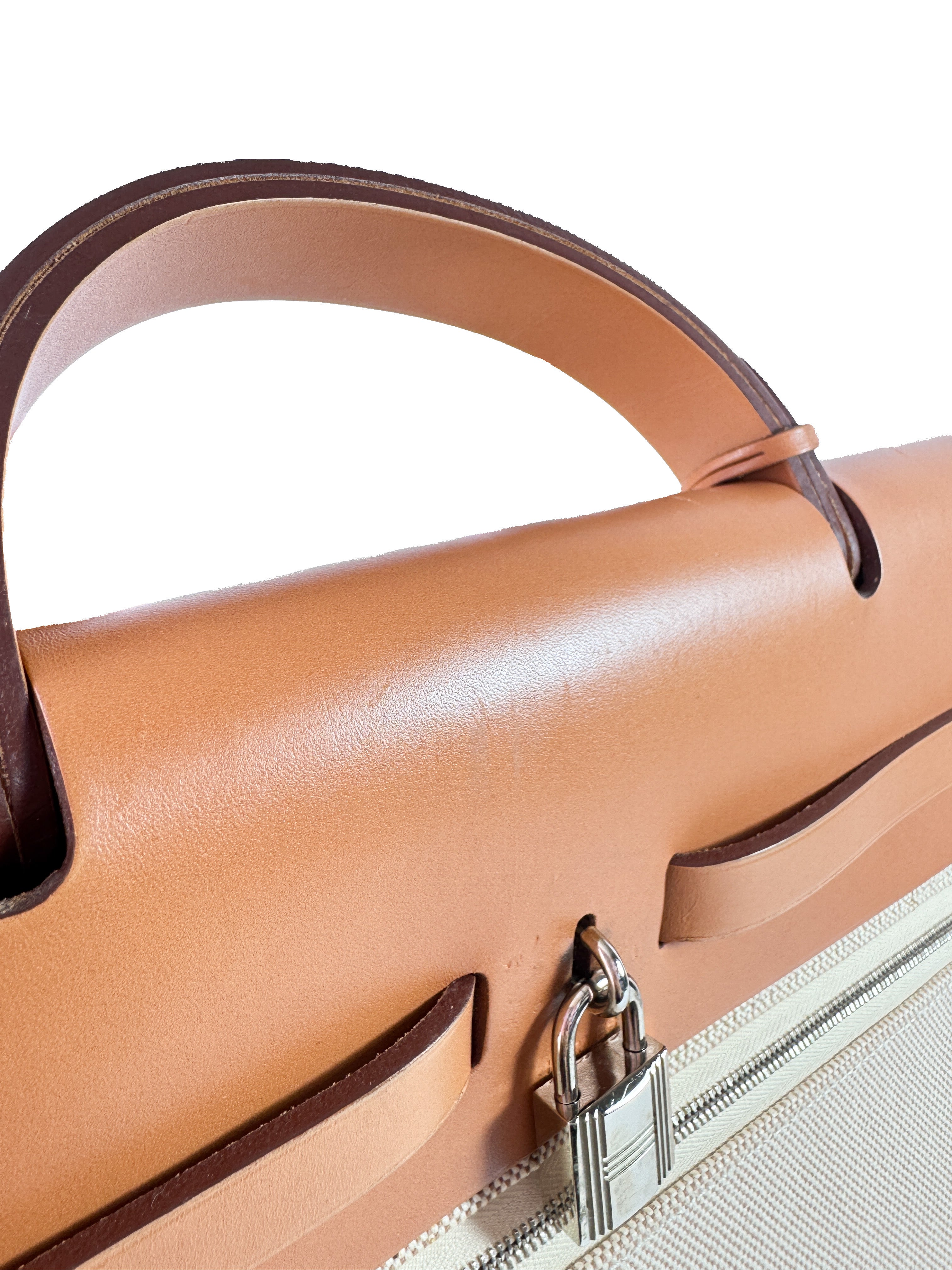 Hermès beige/natural Herbag Zip MM 39 (2013)