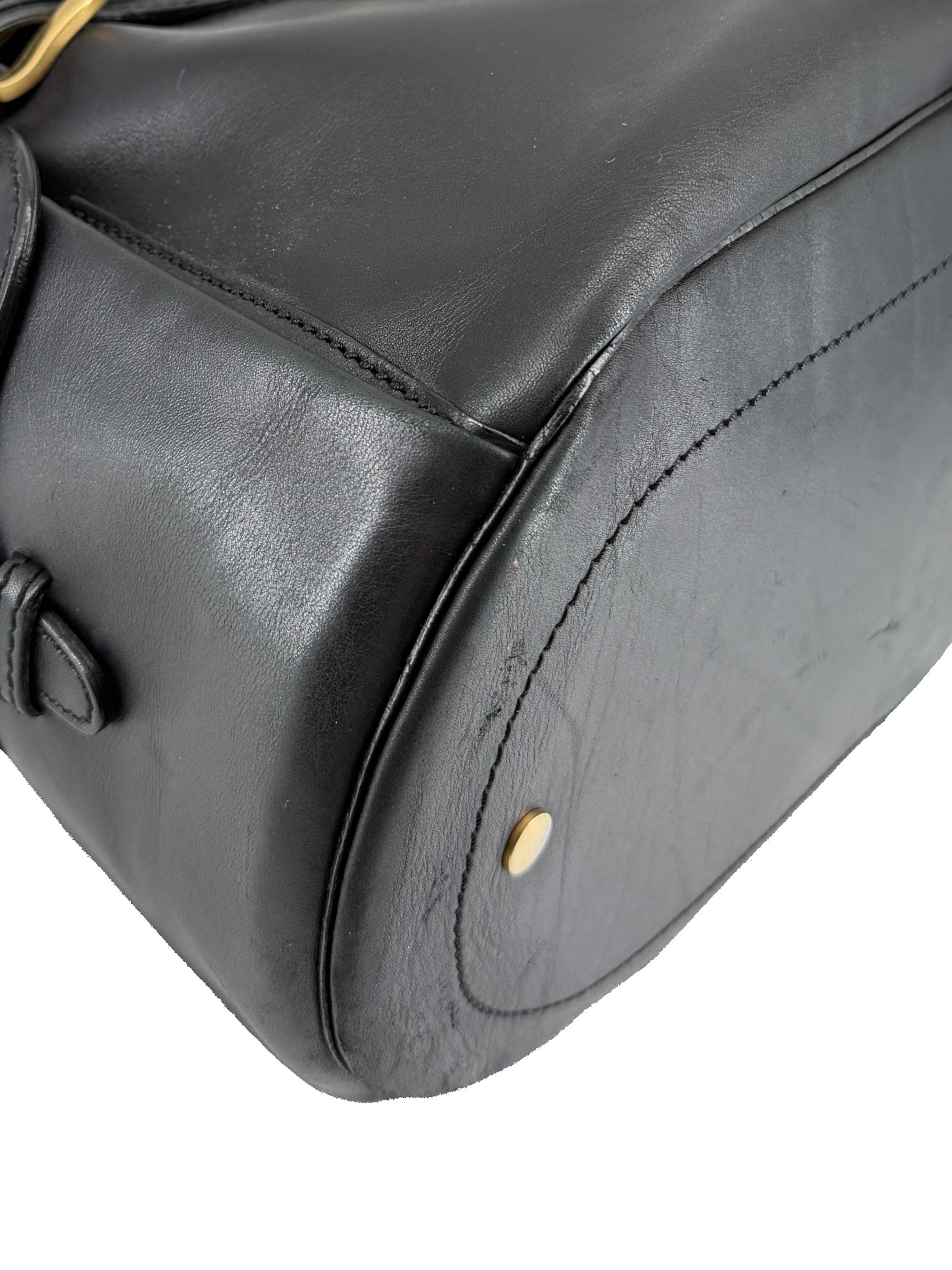 Jimmy Choo black leather Tulita shoulder bag