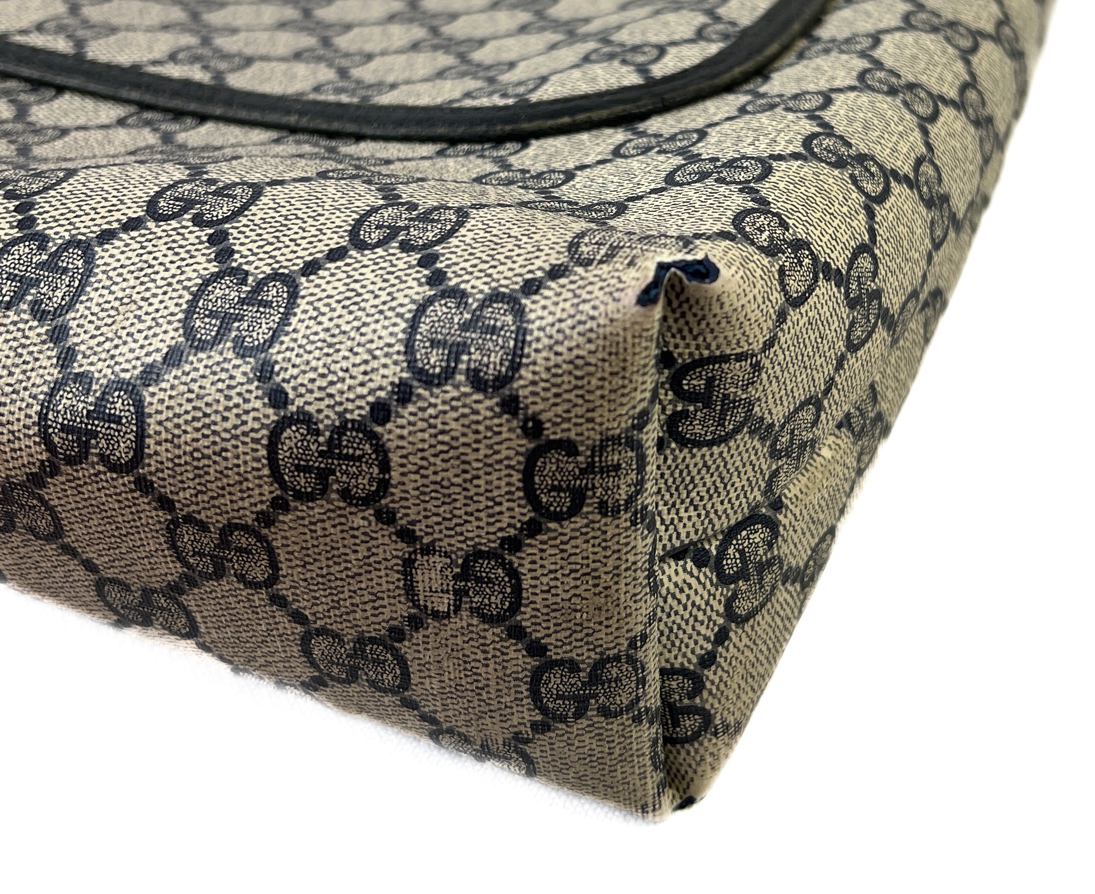 Gucci old Sherry line Ophidia blue monogram tote