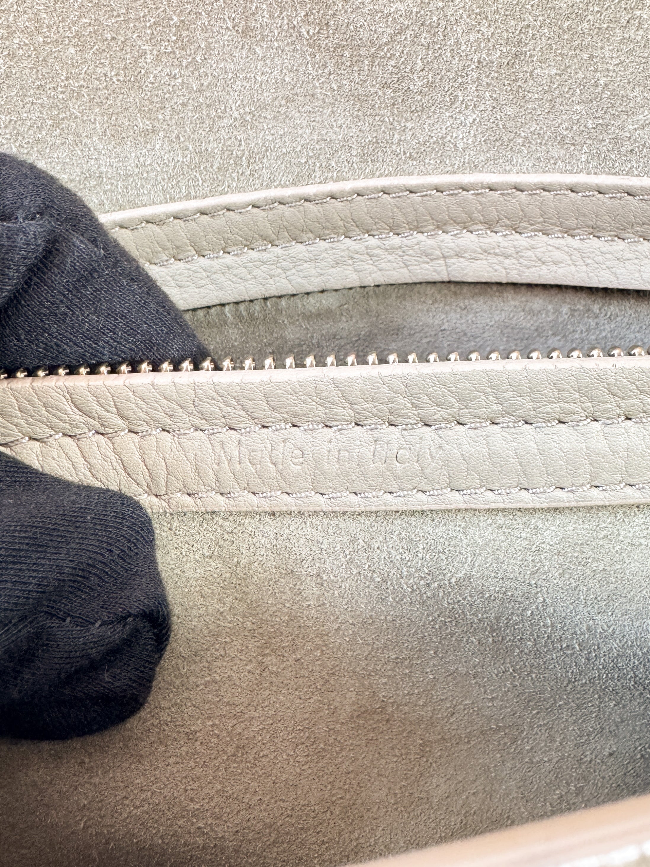 Celine beige leather Phantom bag S-GU-0122