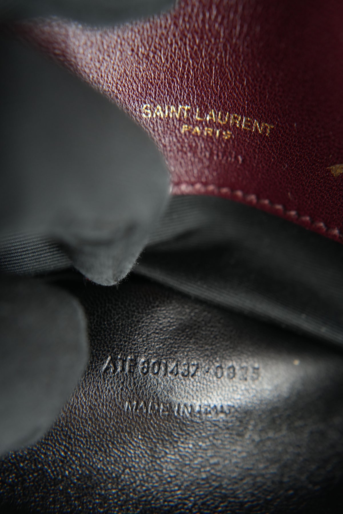Saint Laurent burgundy LouLou Small ATE801437-0825