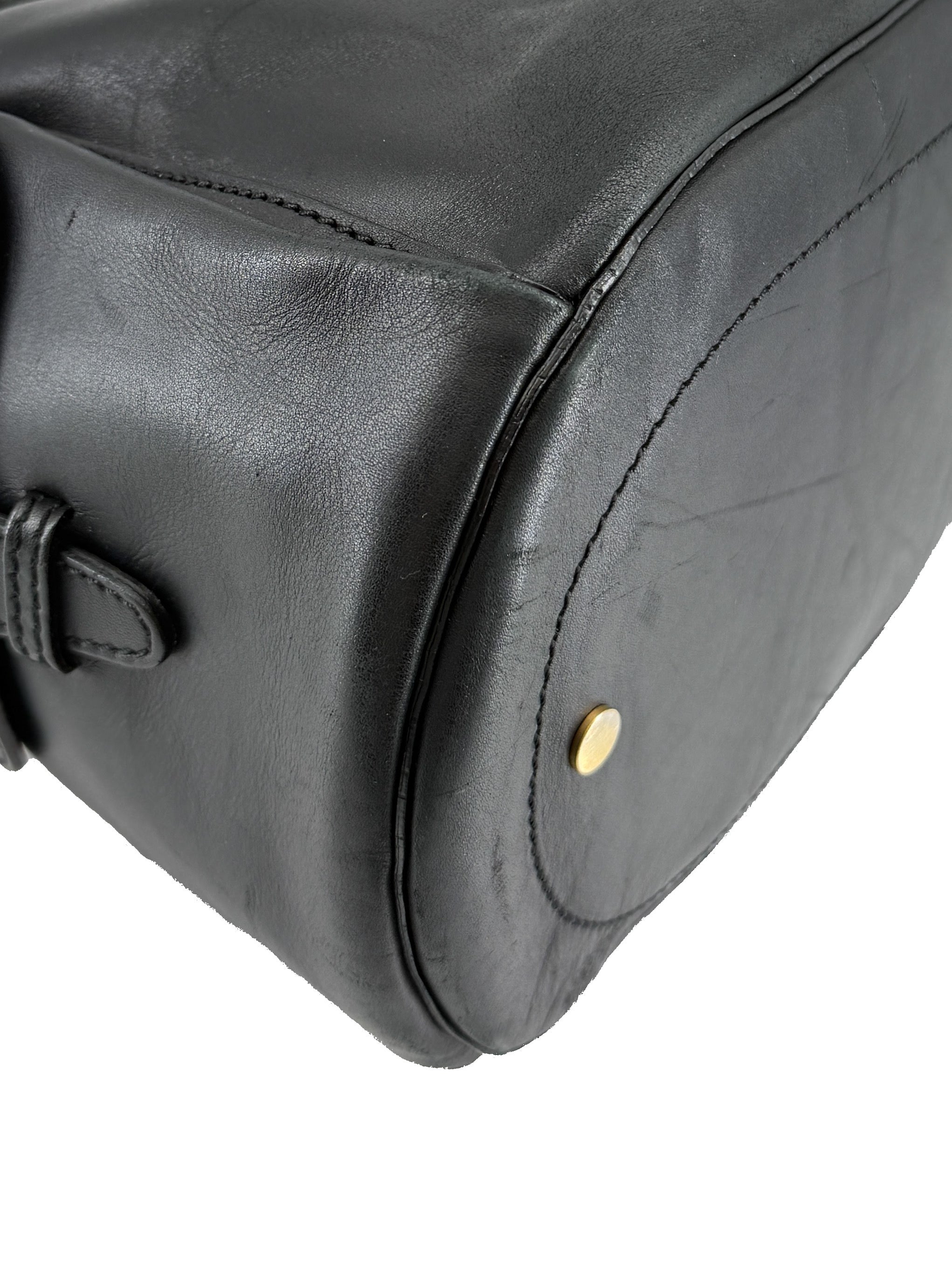 Jimmy Choo black leather Tulita shoulder bag