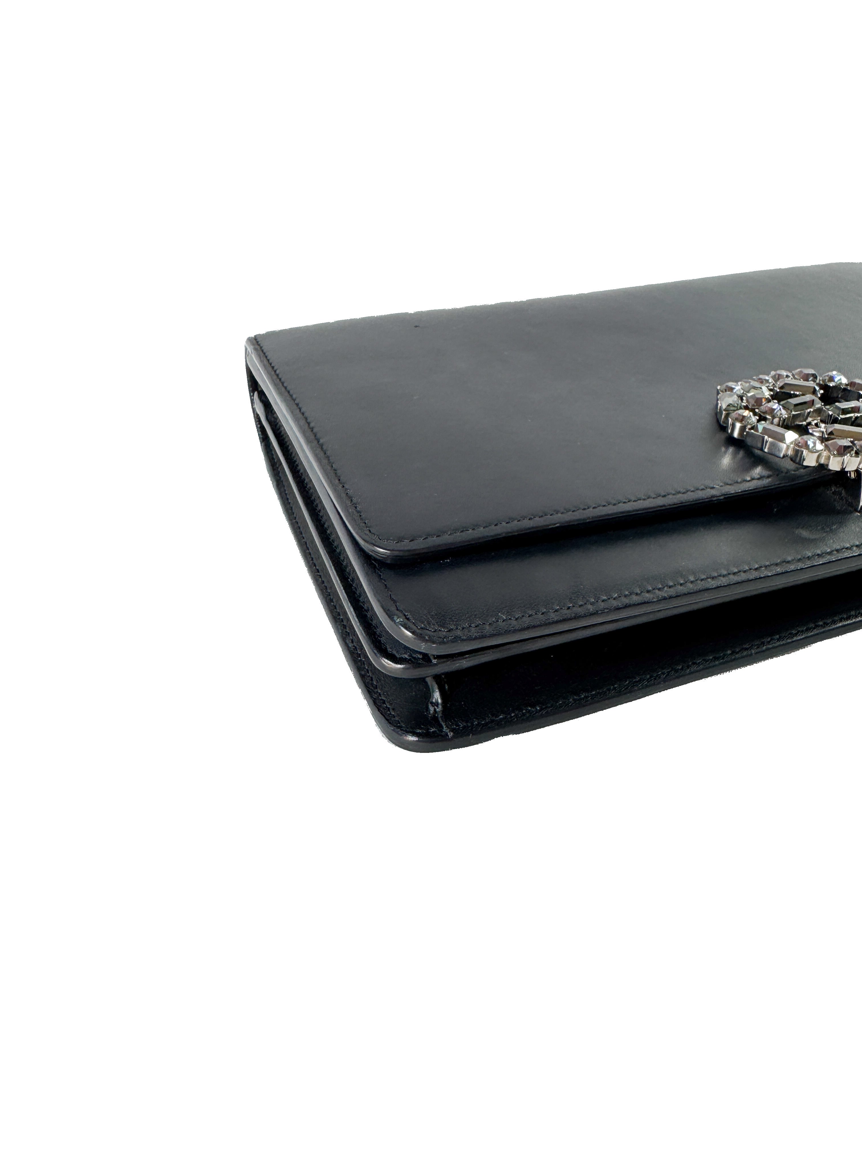 Gucci black GG Broadway leather convertible bag 371505 000926