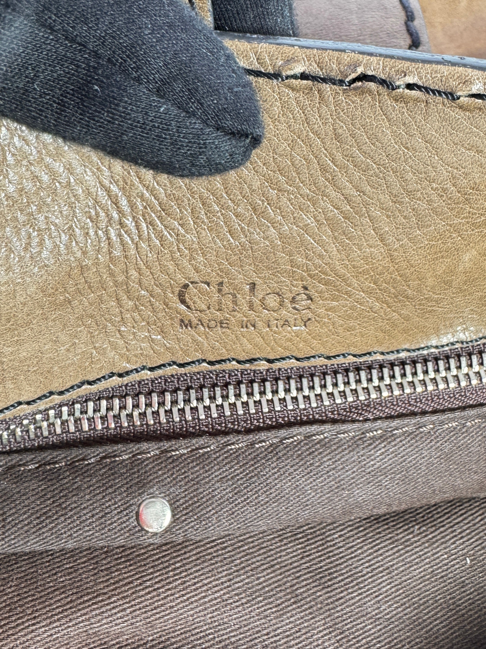 Chloé taupe leather Edith hobo shoulder bag 01-07-53