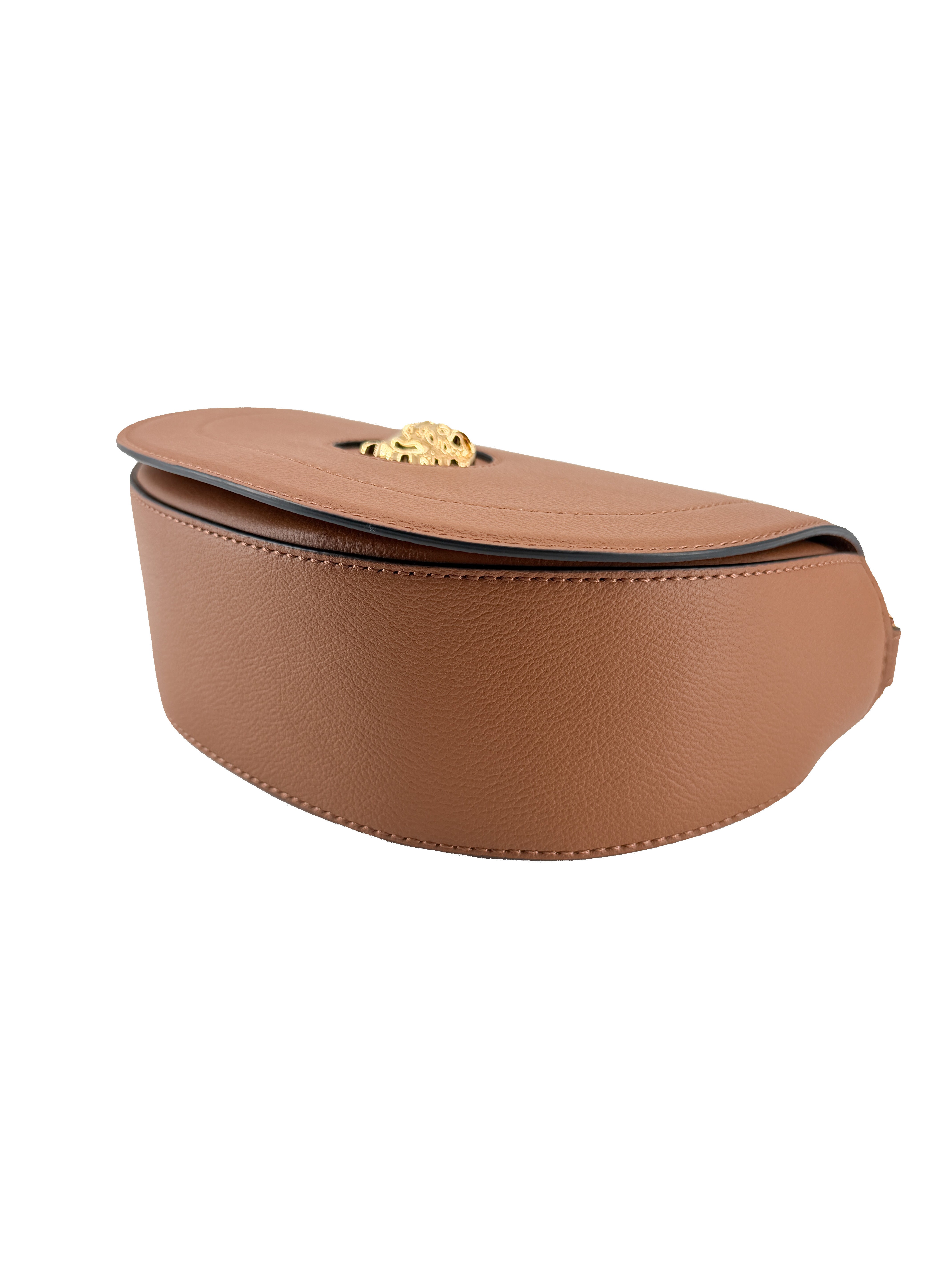Versace brown leather La Medusa bag