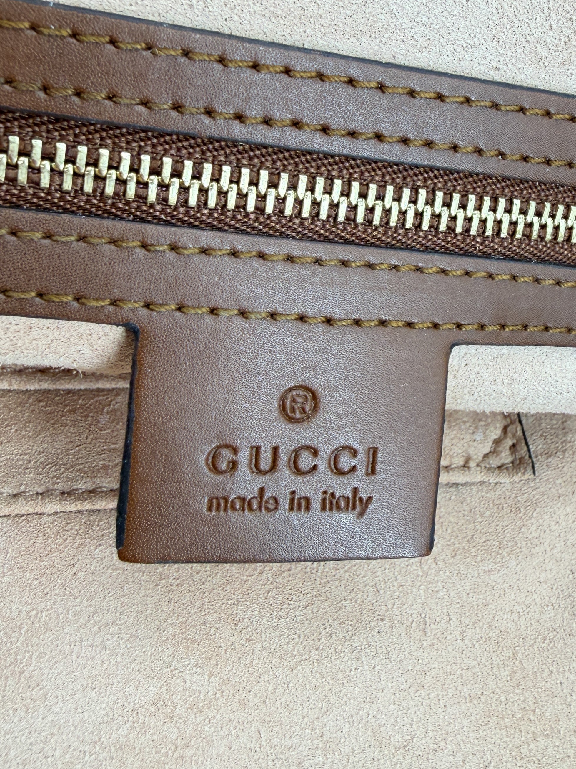 Gucci brown GG medium soft tote 453705 493075