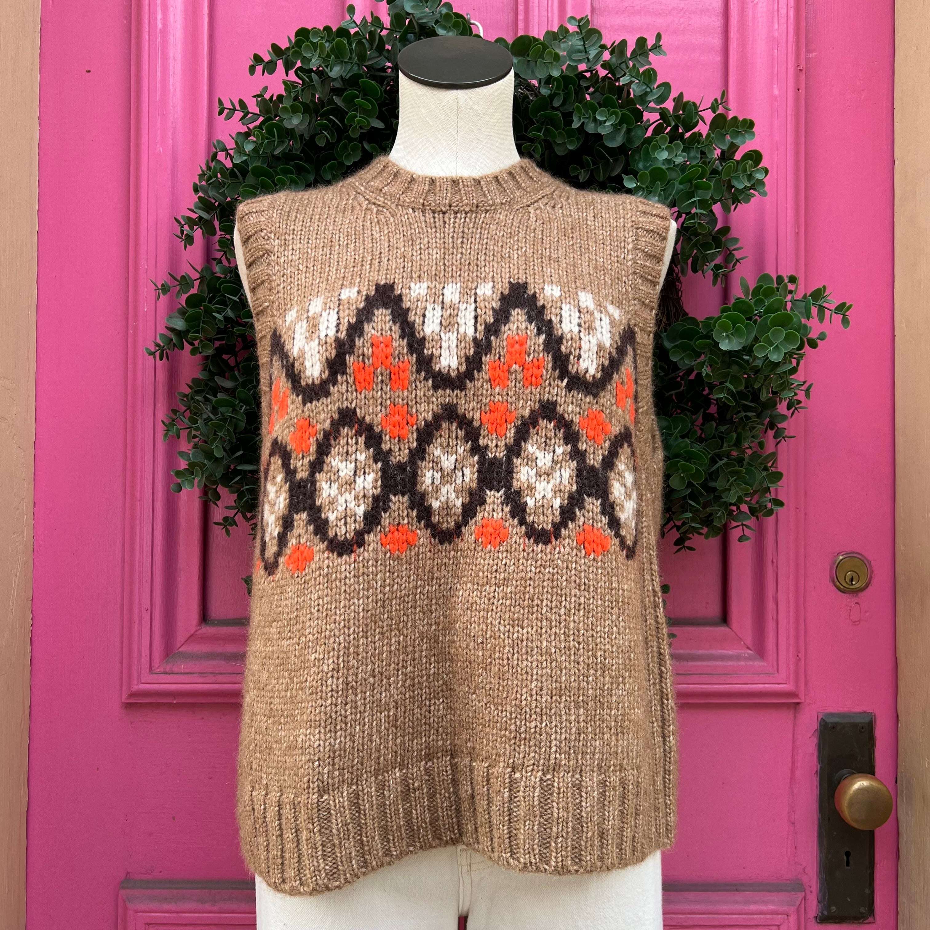 Me+Em brown sweater vest size L