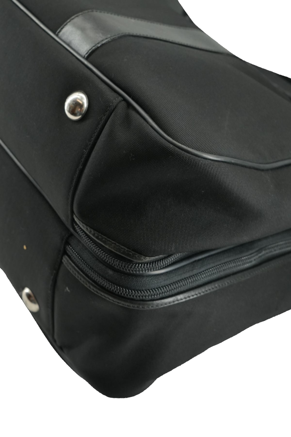 Gucci black canvas soft suitcase