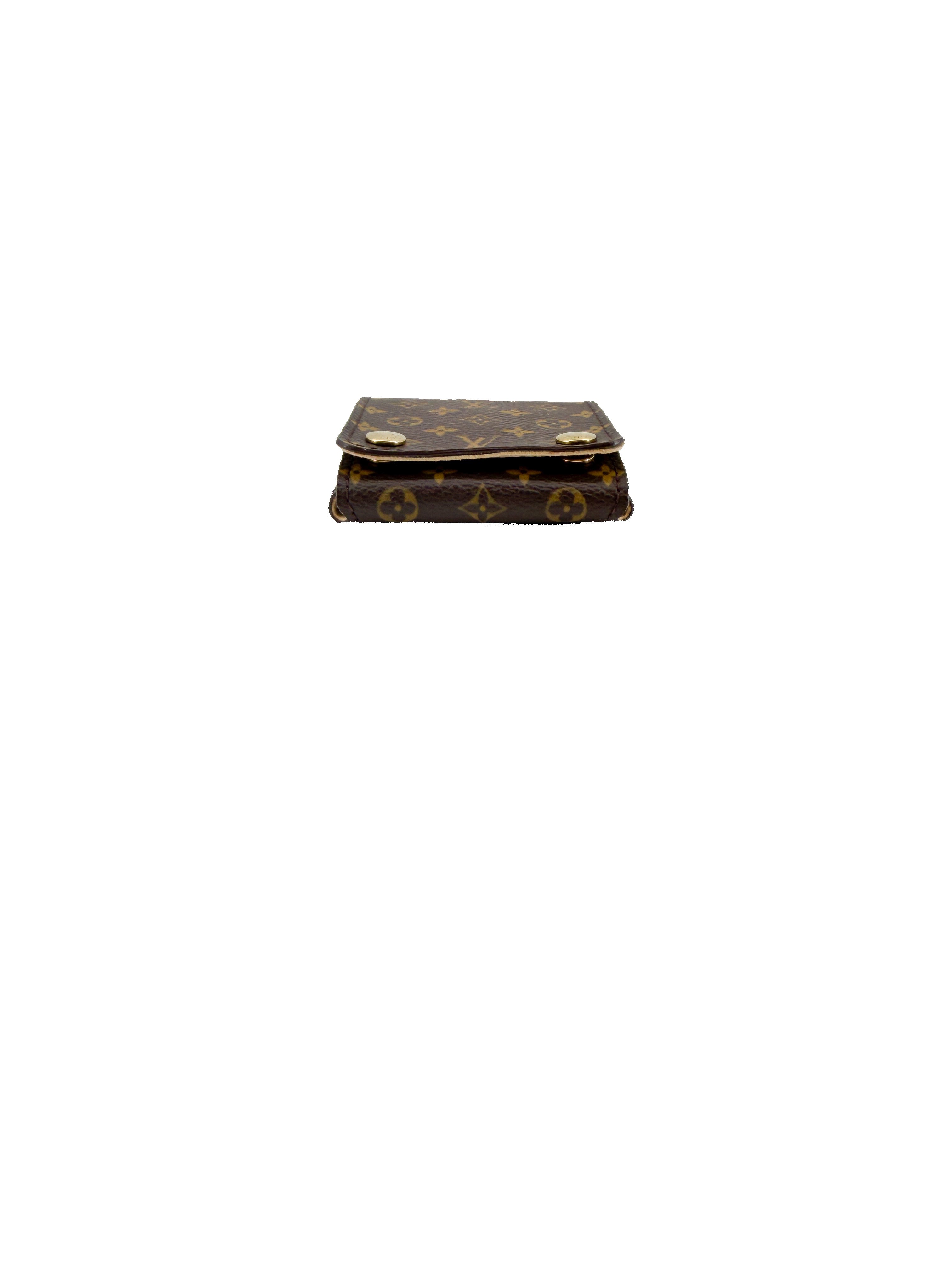 Louis Vuitton monogram jewelry travel case SN0054