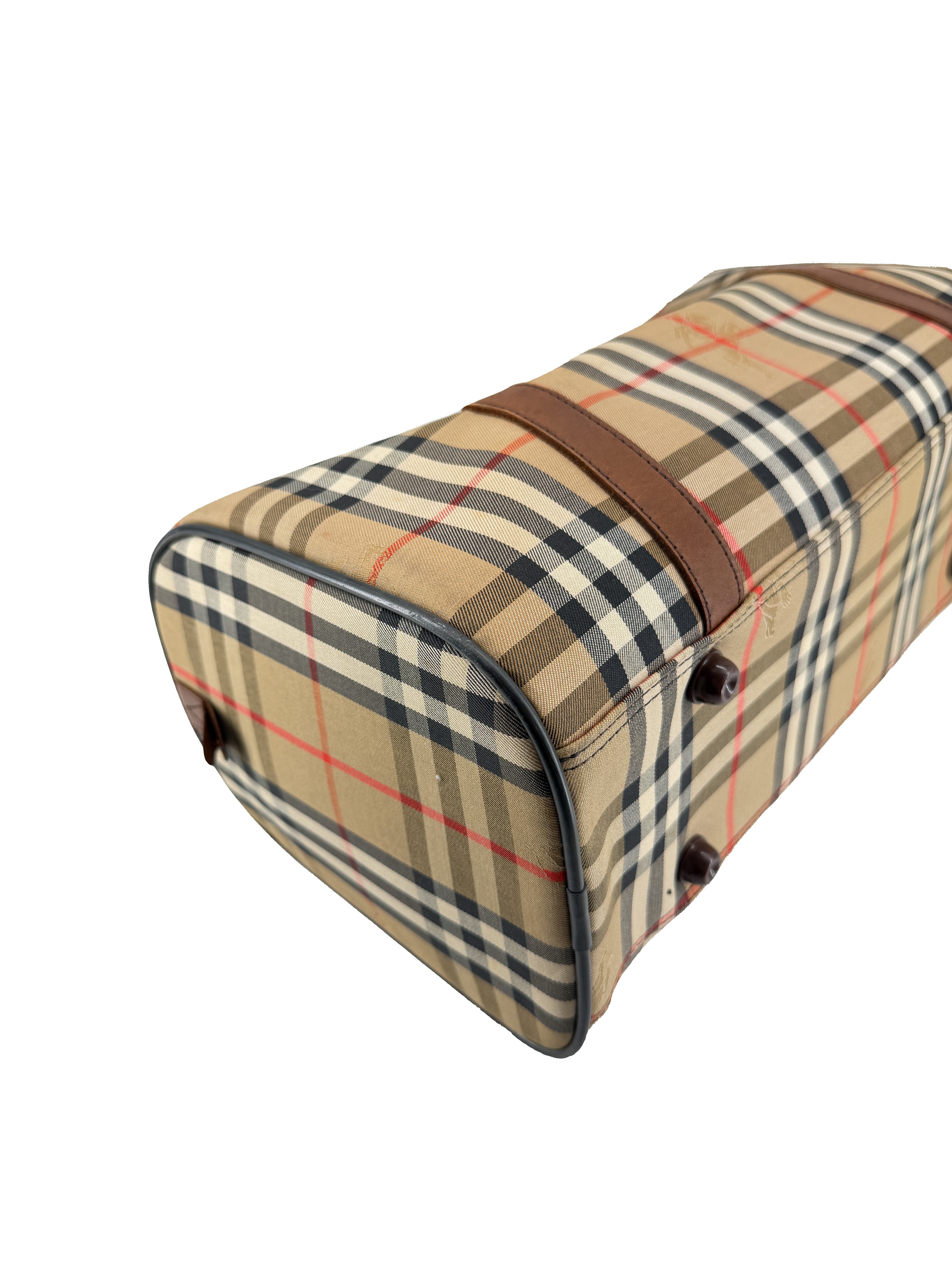 Burberrys vintage check Boston duffle