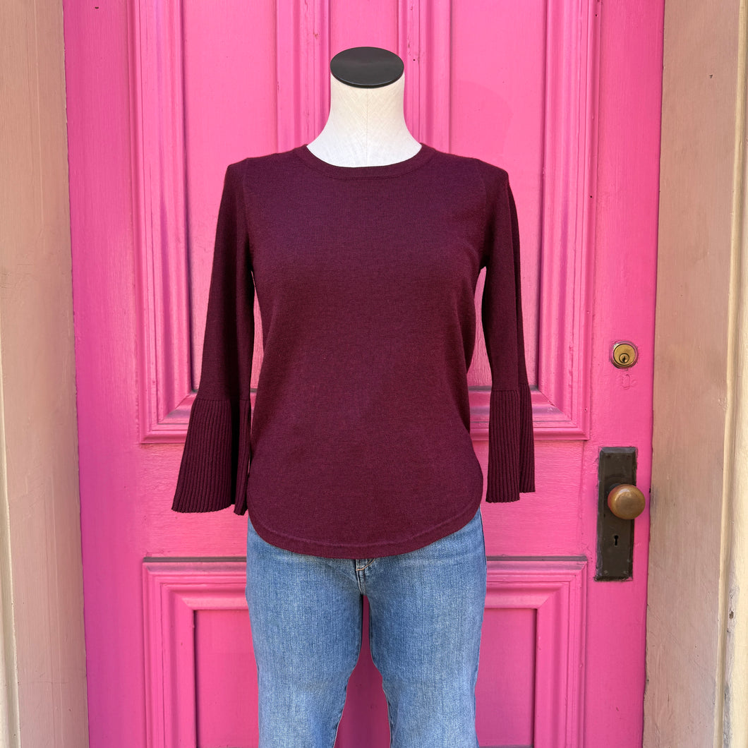 Max Studio burgundy sweater size XS NWT