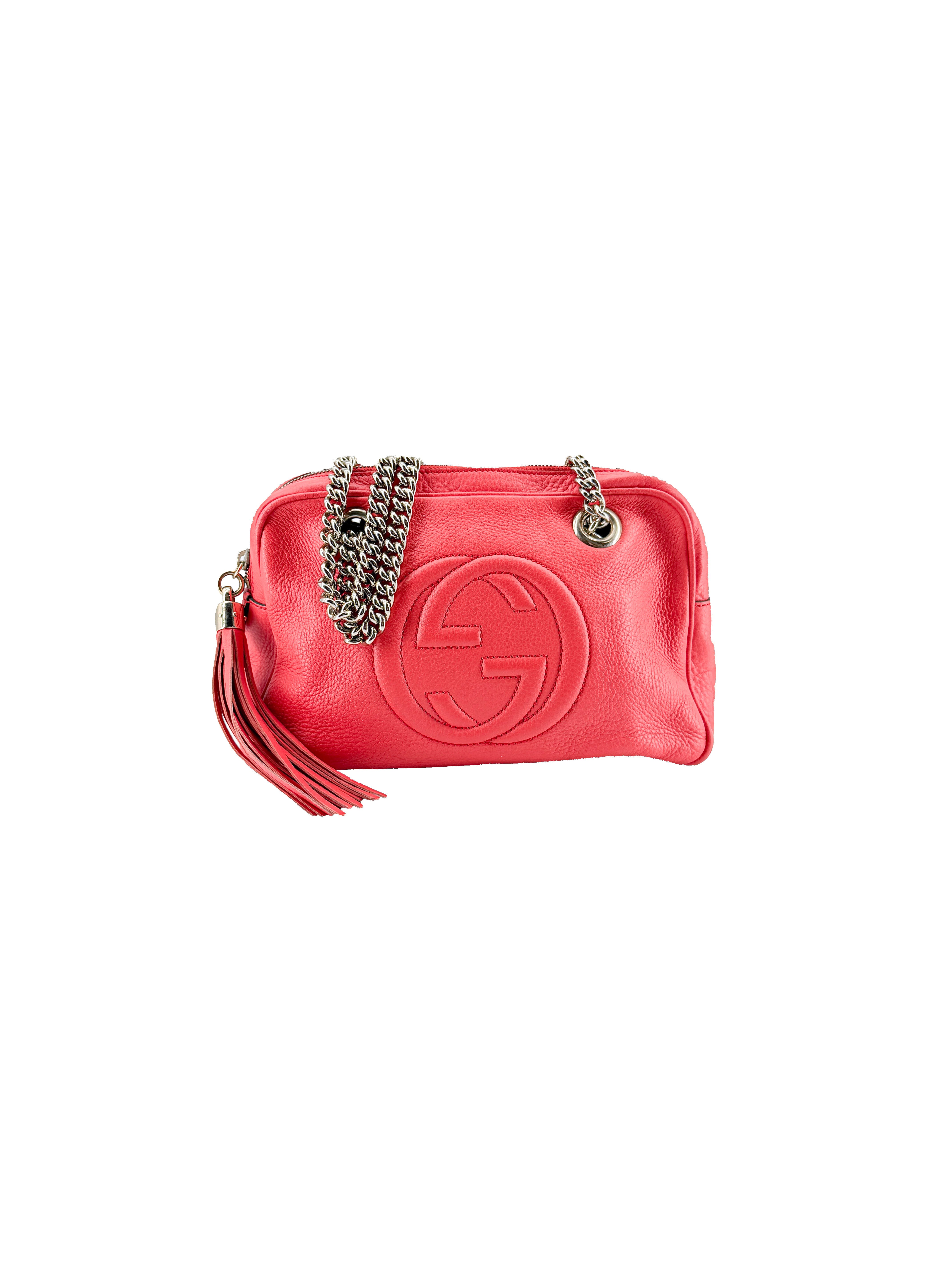 Gucci pink GG soho chain shoulder bag 308983 520981