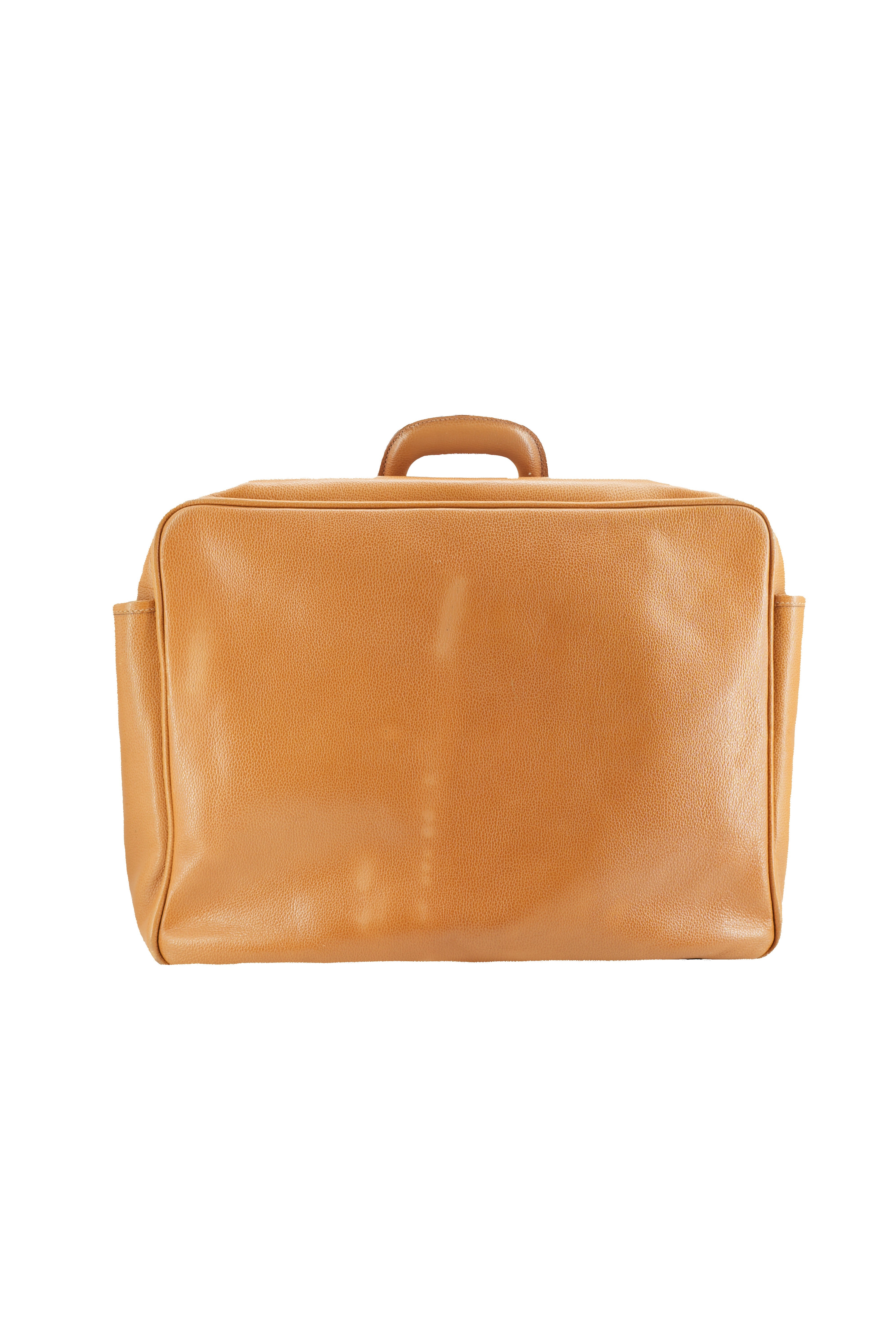 Gucci brown leather vintage suitcase 3560