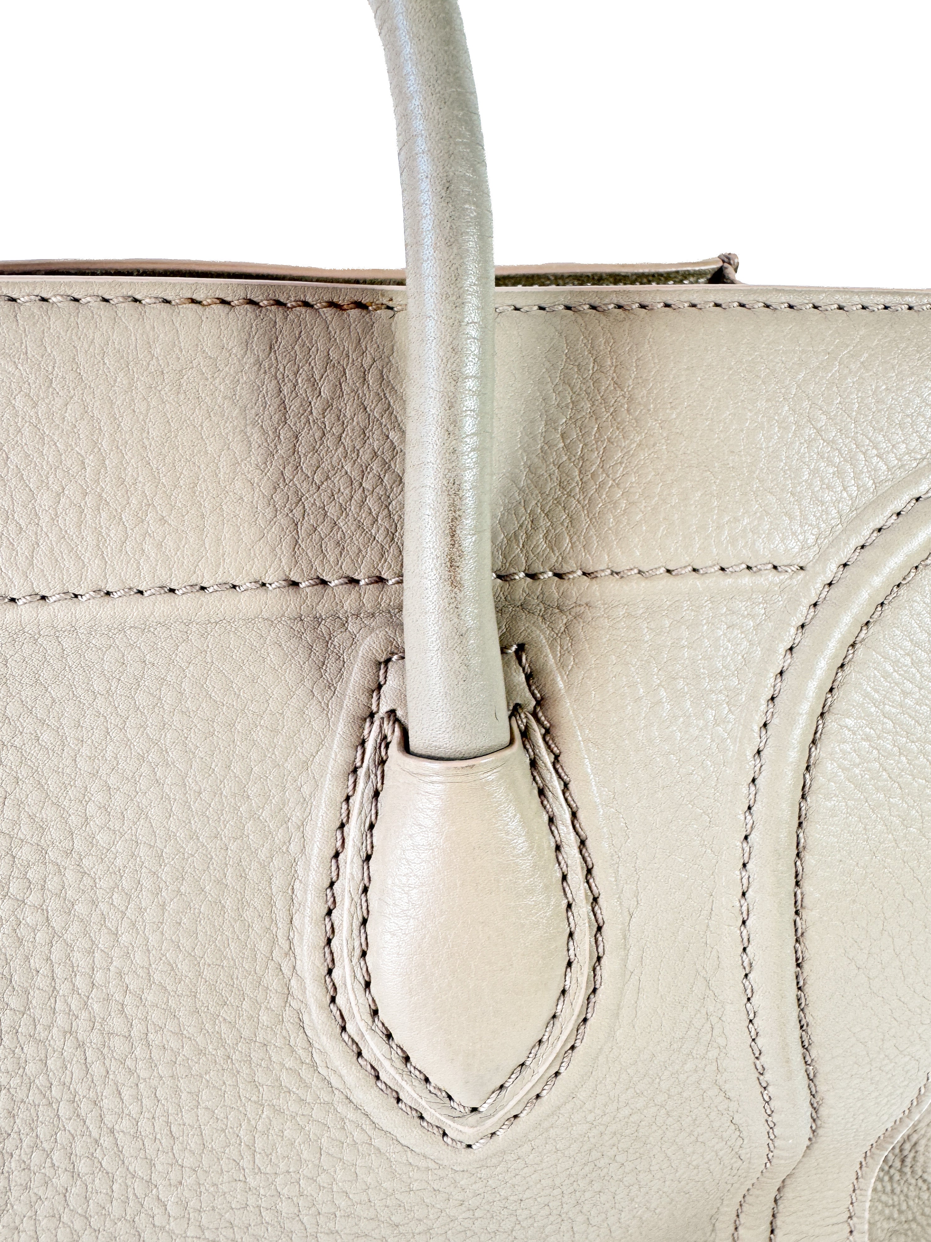 Celine beige leather Phantom bag S-GU-0122