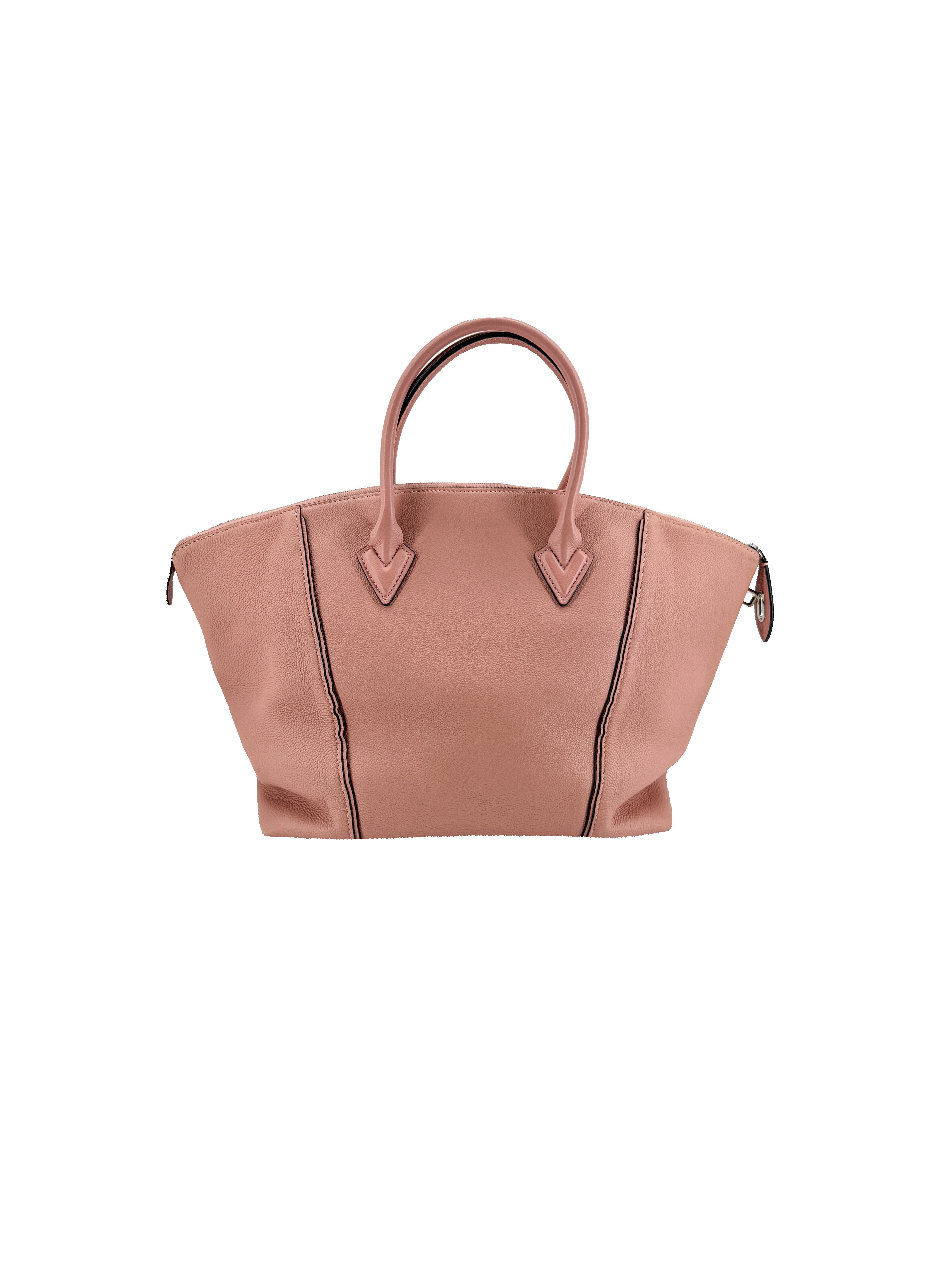 Louis Vuitton pink Cachemire leather Soft Lockit MM AR4184