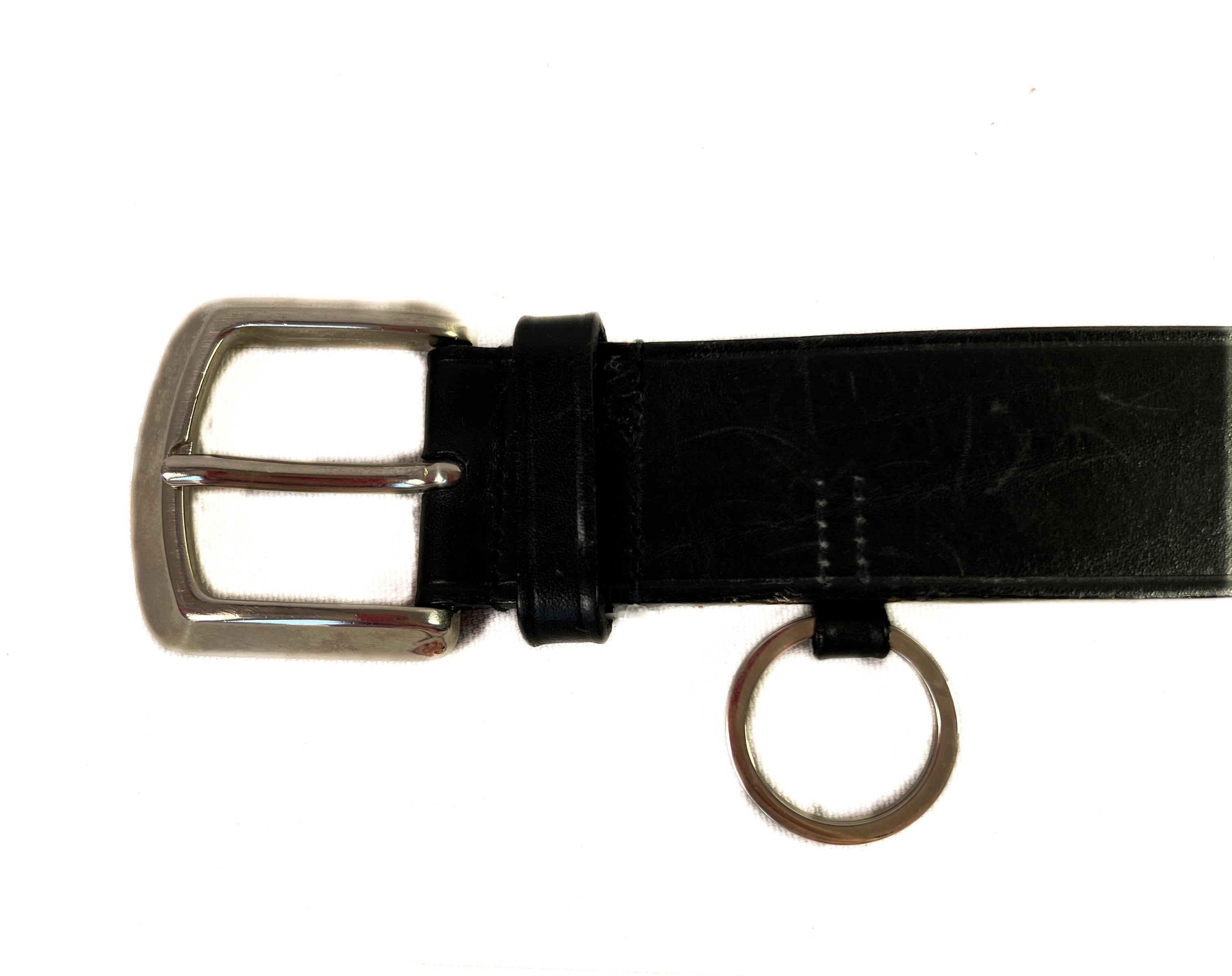 Prada black leather belt size 80
