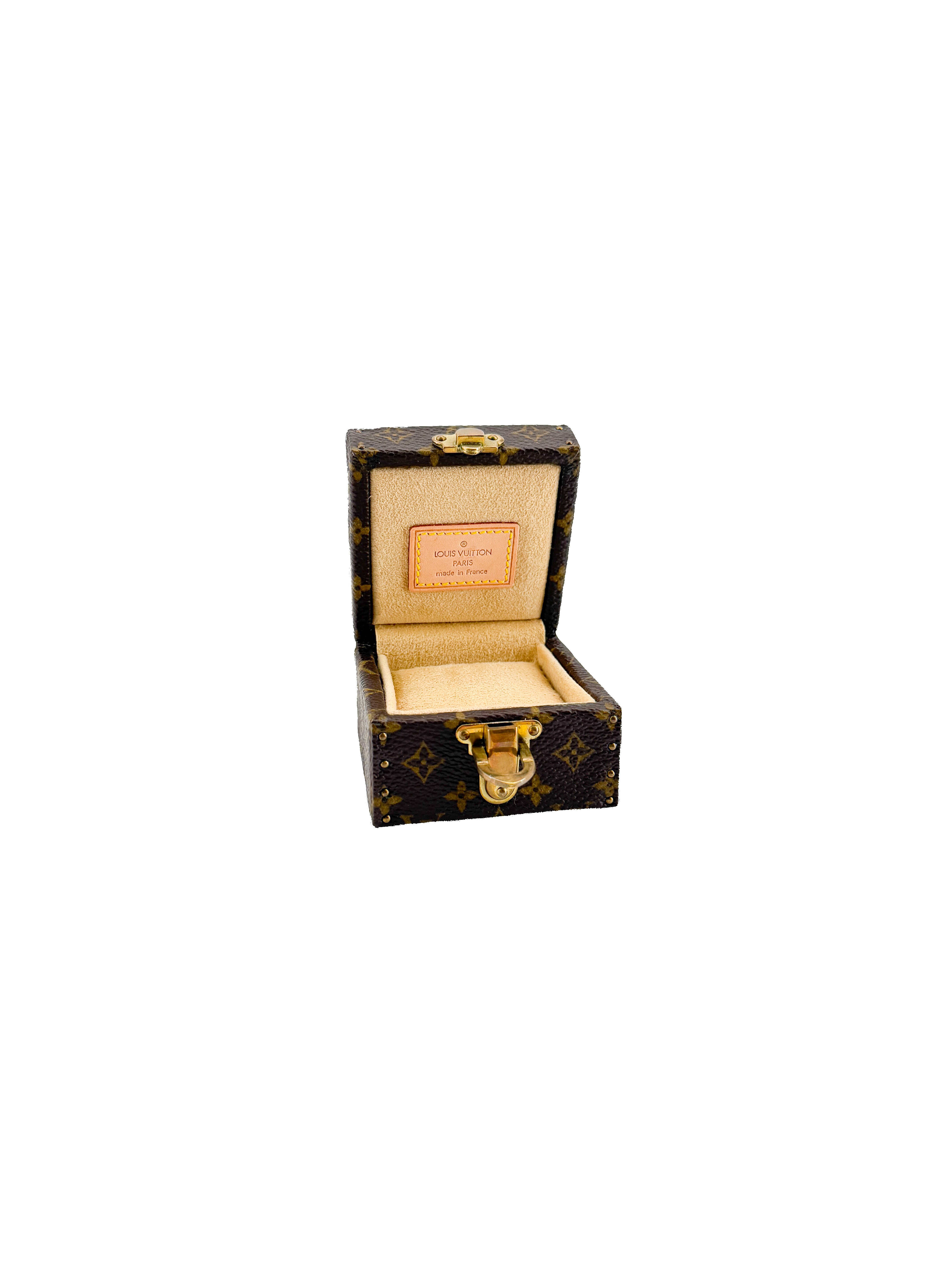 Louis Vuitton monogram Ring box mini trunk AS0043