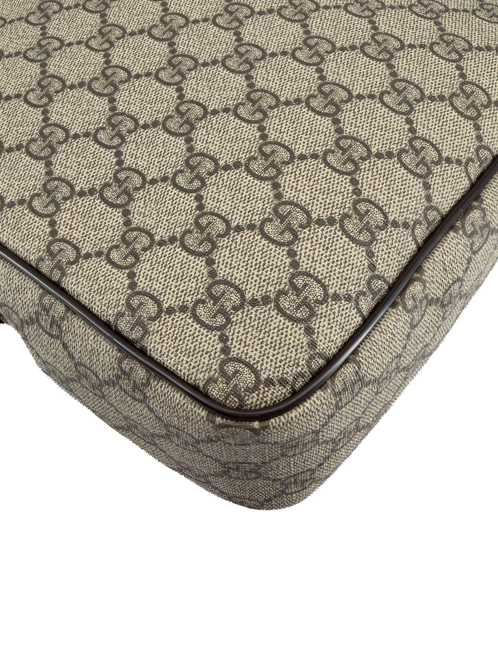 Gucci brown coated canvas crossbody 233268 525040