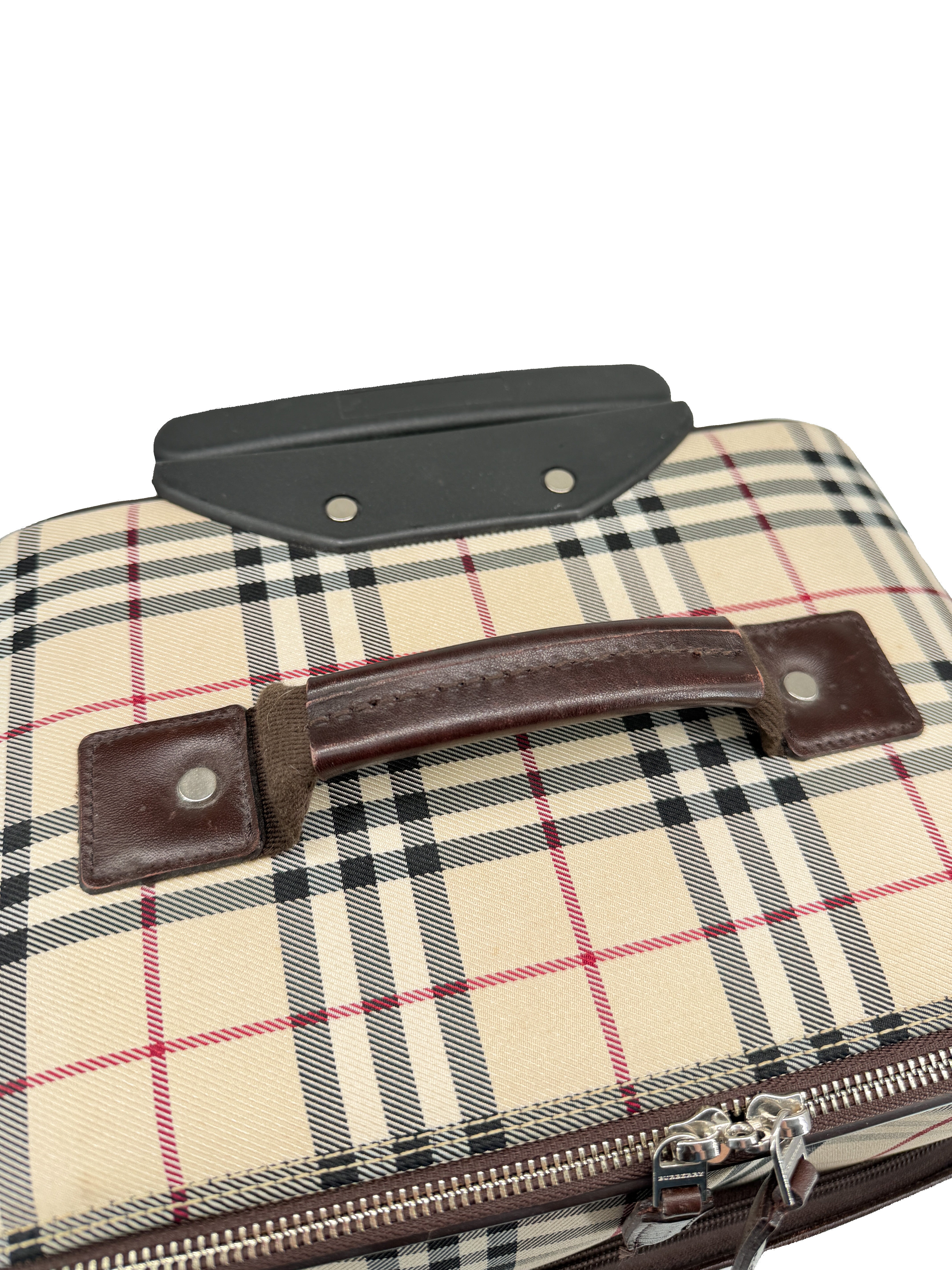 Burberry vintage canvas check small suitcase