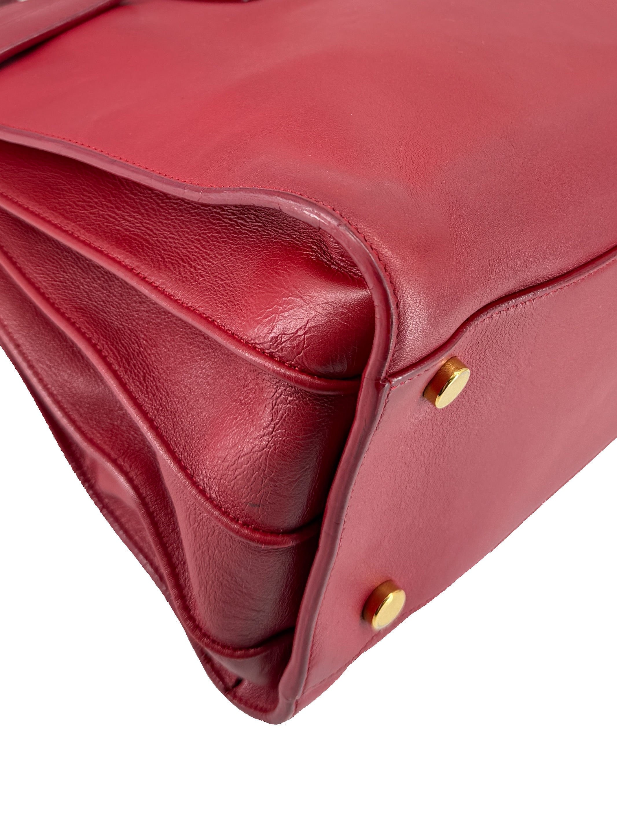 Saint Laurent red small Sac Du Jour 324823-527276