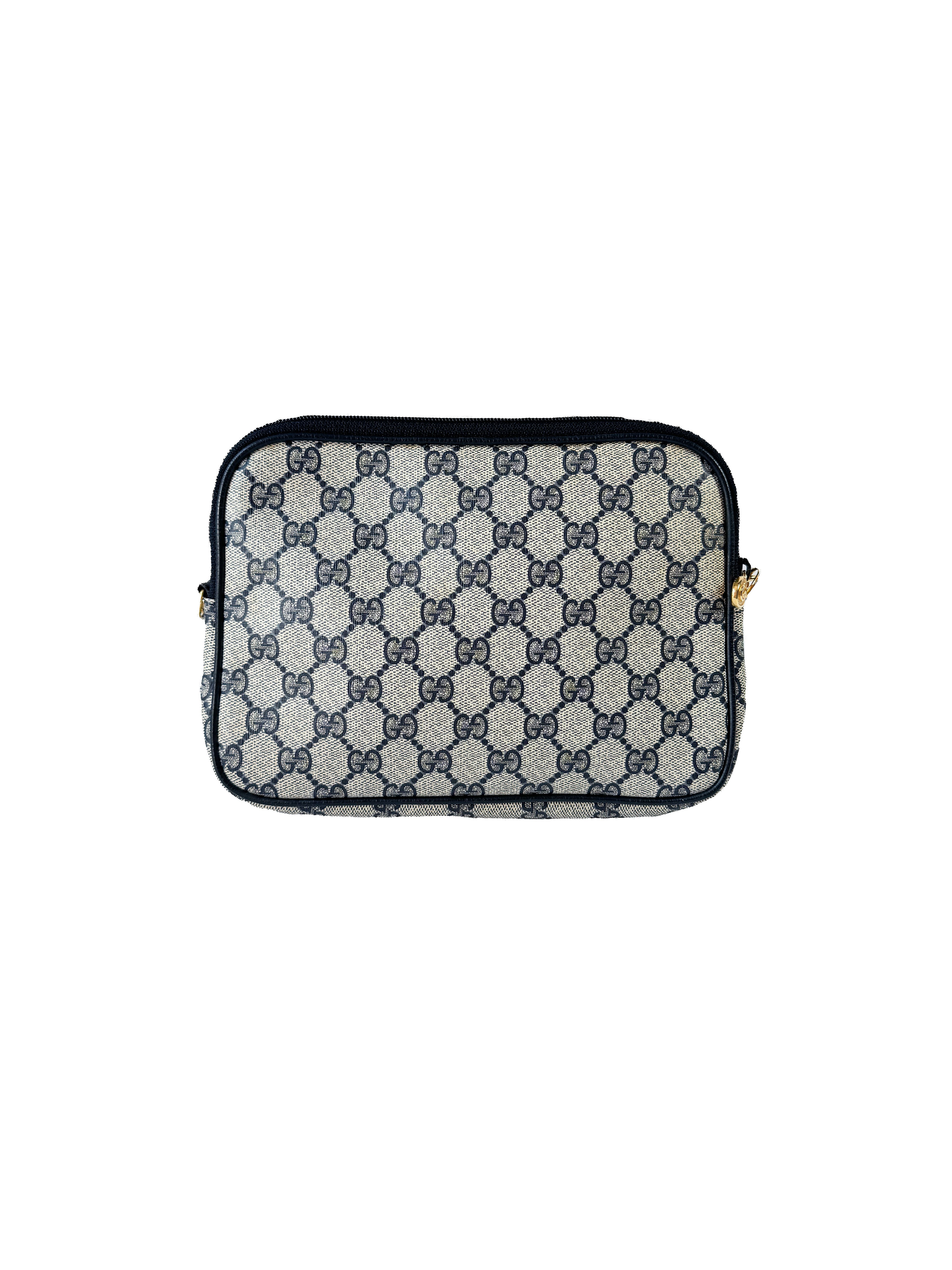 Gucci navy GG vintage crossbody 97.02.068